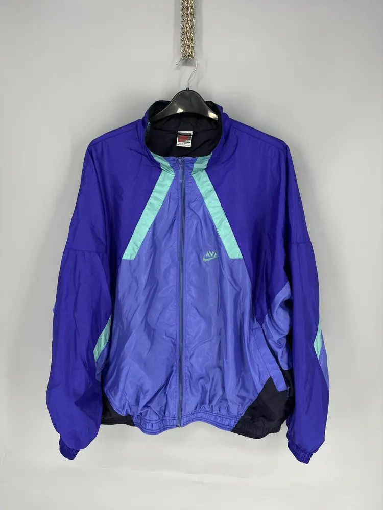 Vintage 80s Vintage Nike Just do it Nylon Track Top Jacket Size US XXL / EU 58 / 5 - 1 Thumbnail