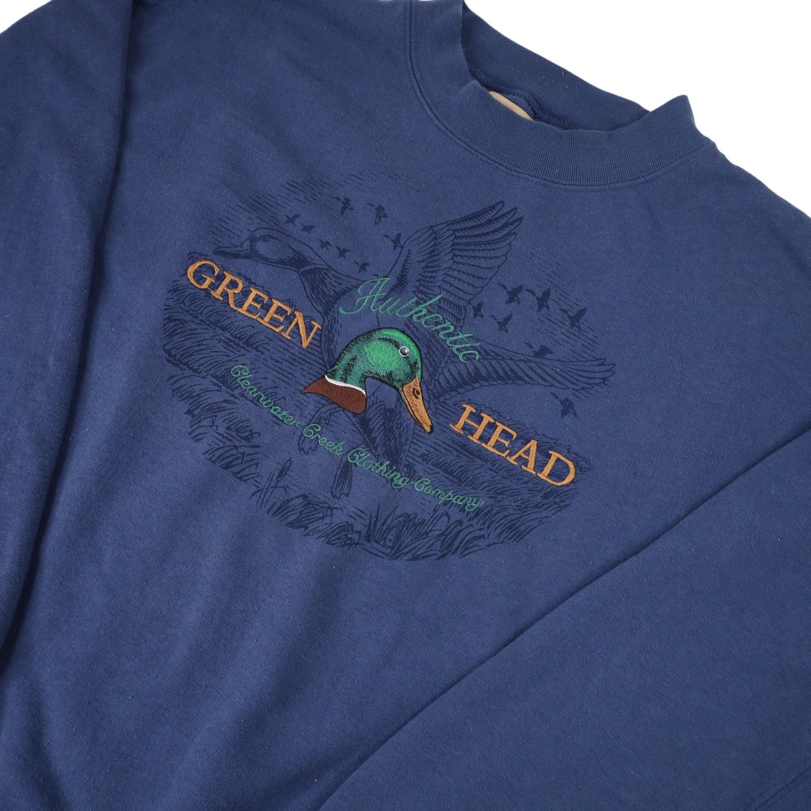 Vintage Vintage Clearwater Creek Clothing Green Head Duck Sweatshirt Size US L / EU 52-54 / 3 - 2 Thumbnail