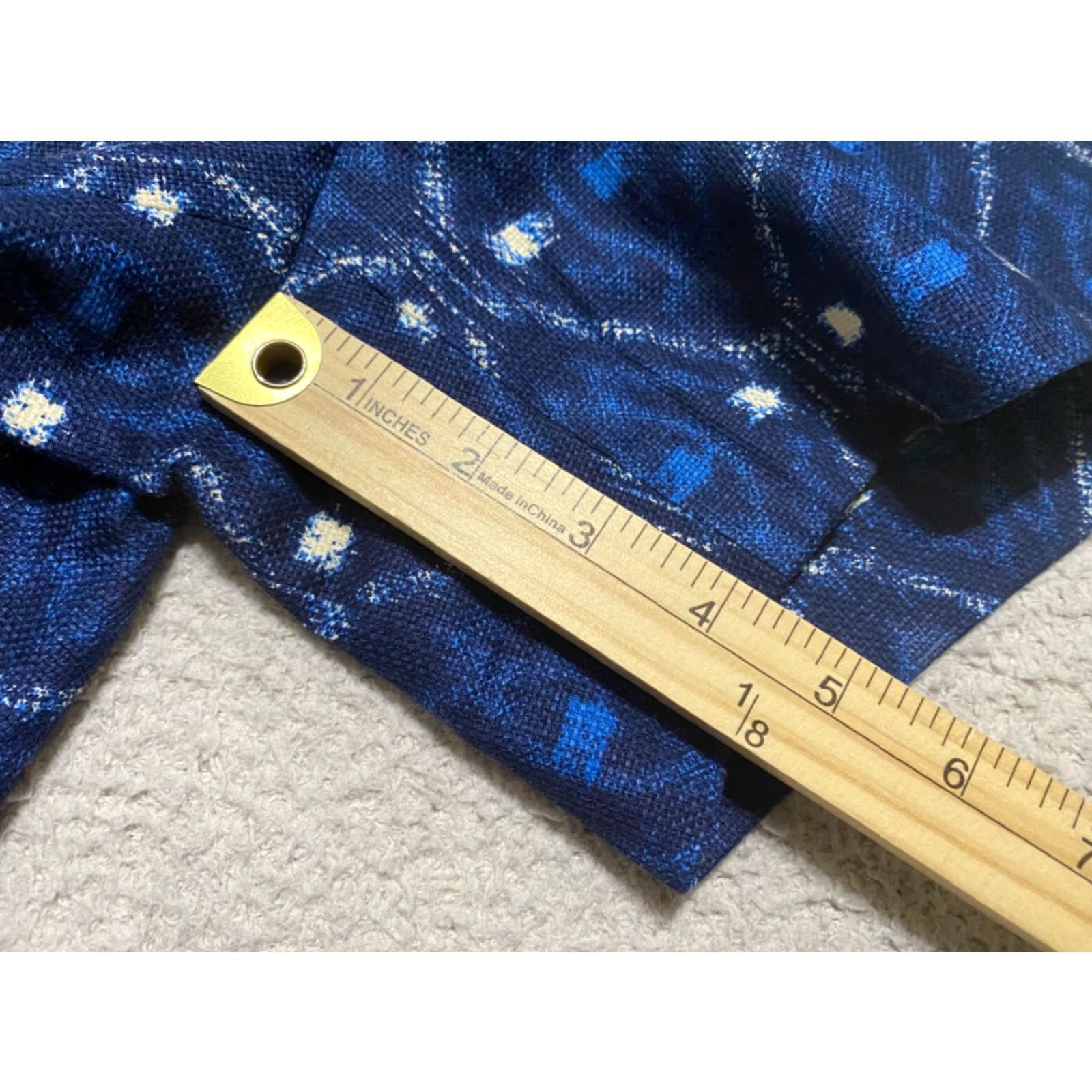 J.Crew J. Crew Shorts Womens Large Blue Geometric Chino Pockets Inseam 4" Size 27" / US 4 / IT 40 - 4 Thumbnail