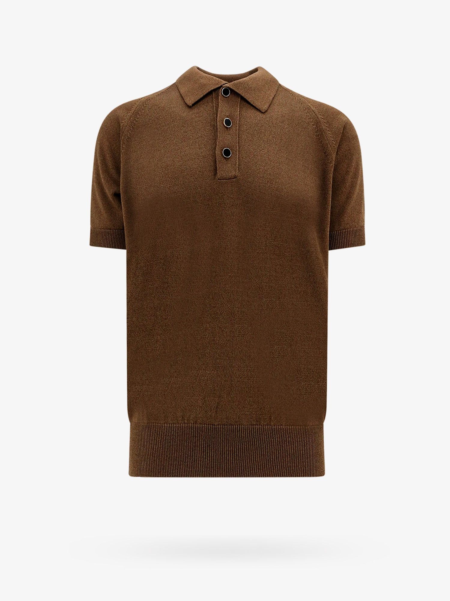 image of Lardini Polo Shirt Man Brown Polo Shirts, Men's (Size Large)