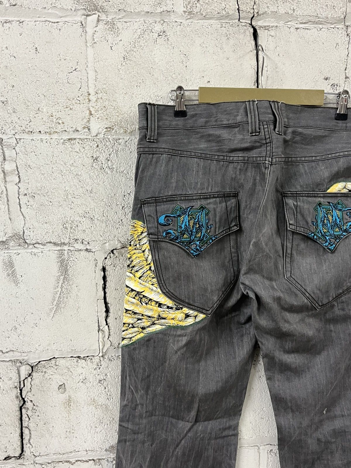 Ed Hardy Y2k ED hardy style baggy fit wide leg denim skater grunge Size US 36 / EU 52 - 4 Thumbnail