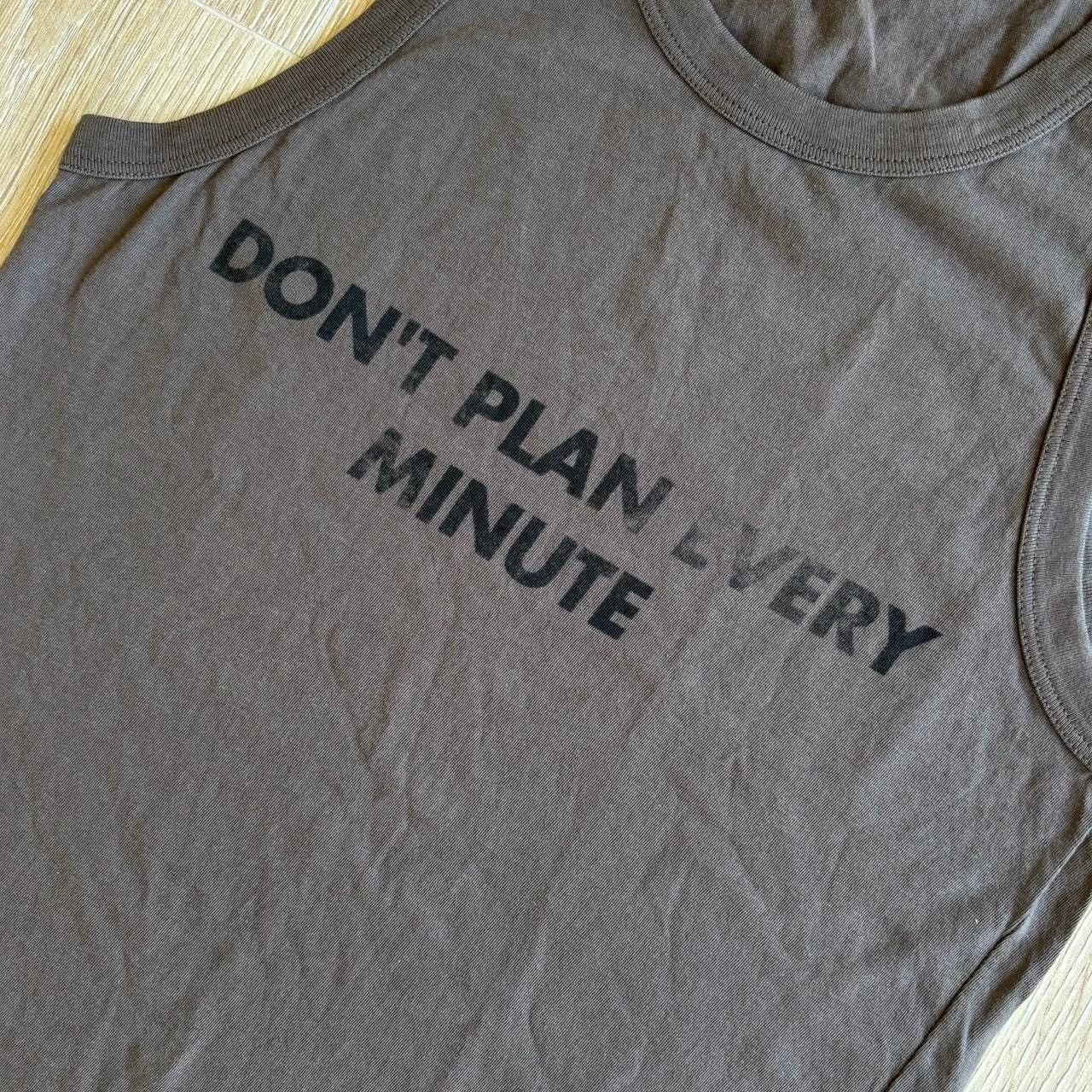 Dolce & Gabbana Dolce & Gabbana 'DON'T PLAN EVERY MINUTE' Tank Top Brown Size US S / EU 44-46 / 1 - 2 Thumbnail
