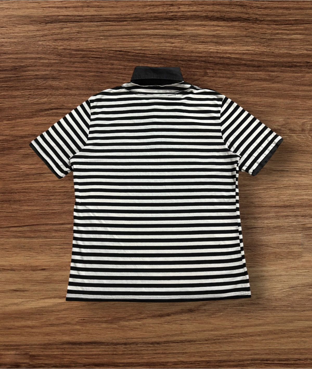 If Six Was Nine Japanese Brand Lawa Striped Double Layer Polo Tee Size US M / EU 48-50 / 2 - 2 Thumbnail