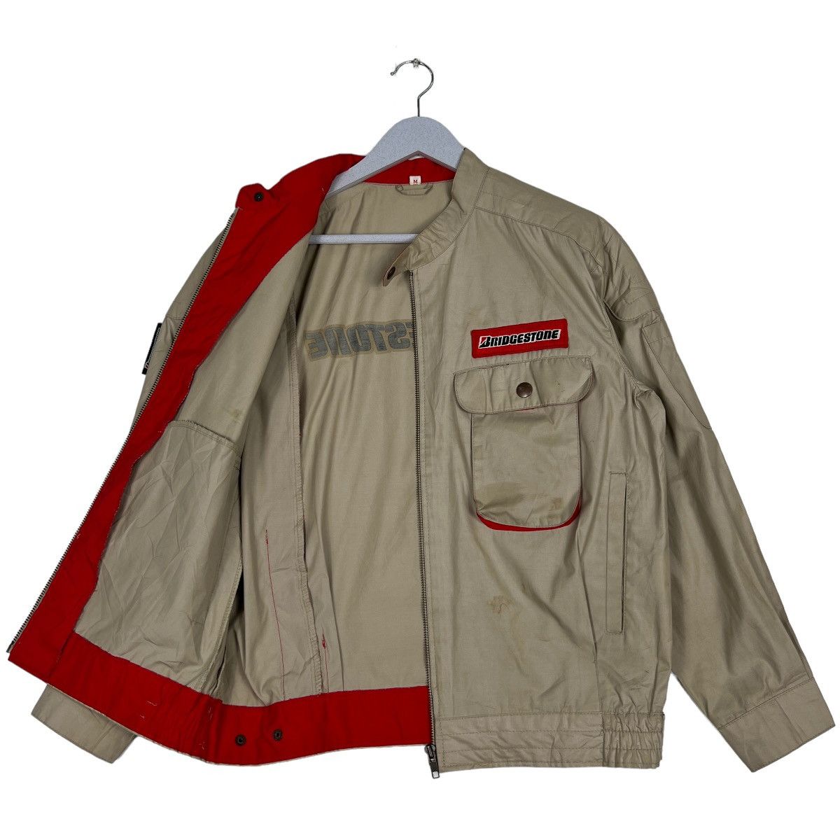 Japanese Brand 🔥 VINTAGE BRIDGESTONE STAFF RACING JACKET Size US M / EU 48-50 / 2 - 10 Thumbnail