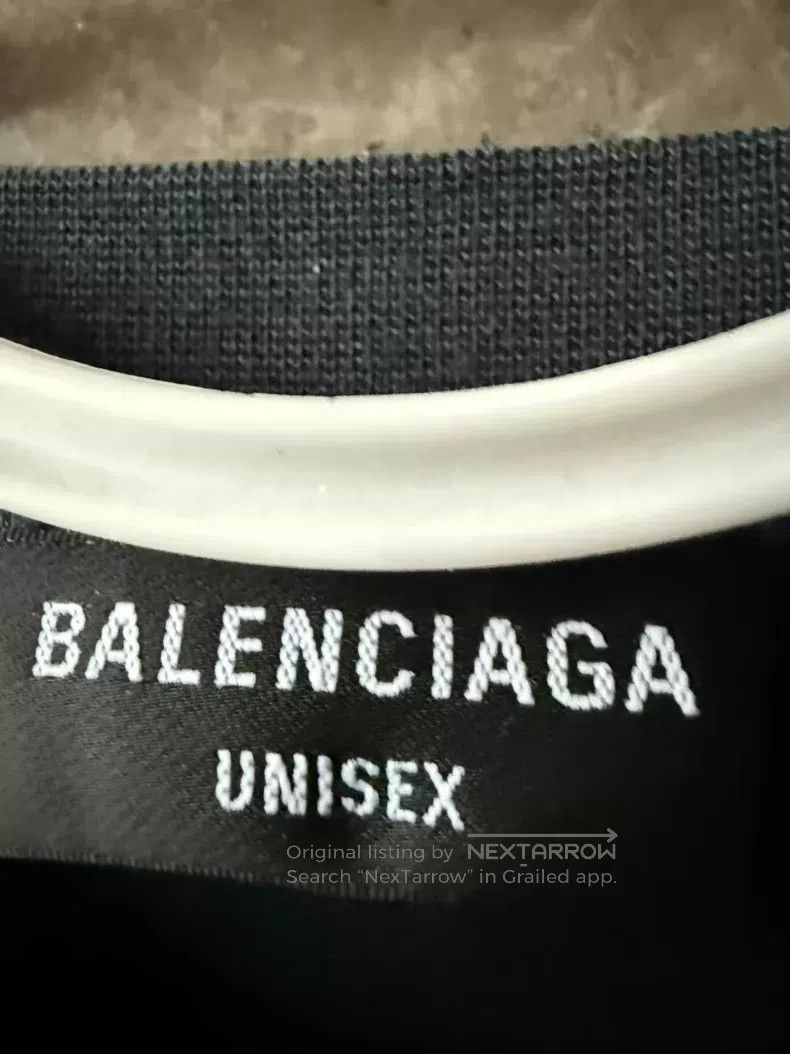 Balenciaga Balenciaga Double B Cracked Washed Short Sleeve Size US L / EU 52-54 / 3 - 6 Thumbnail