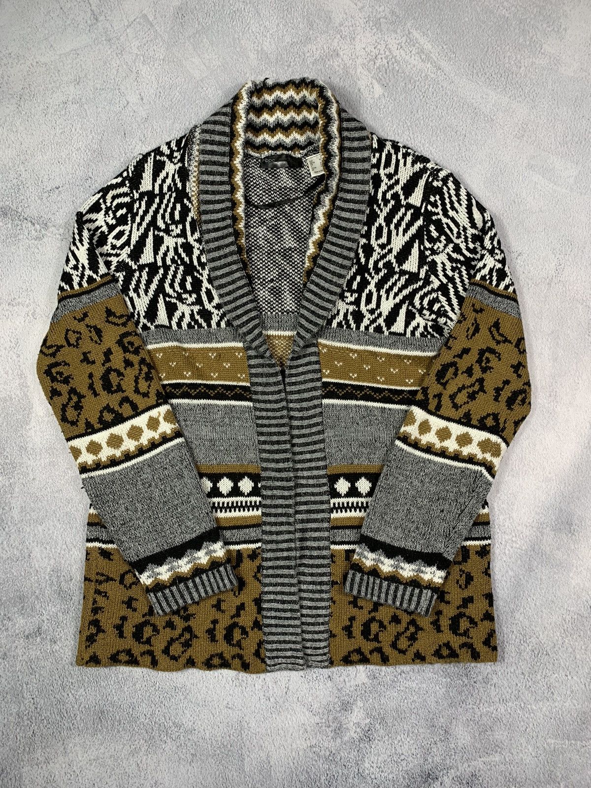 Japanese Brand × Vintage Vintage 90s Japanese cardigan sweater streetwear size S Size US S / EU 44-46 / 1 - 1 Thumbnail