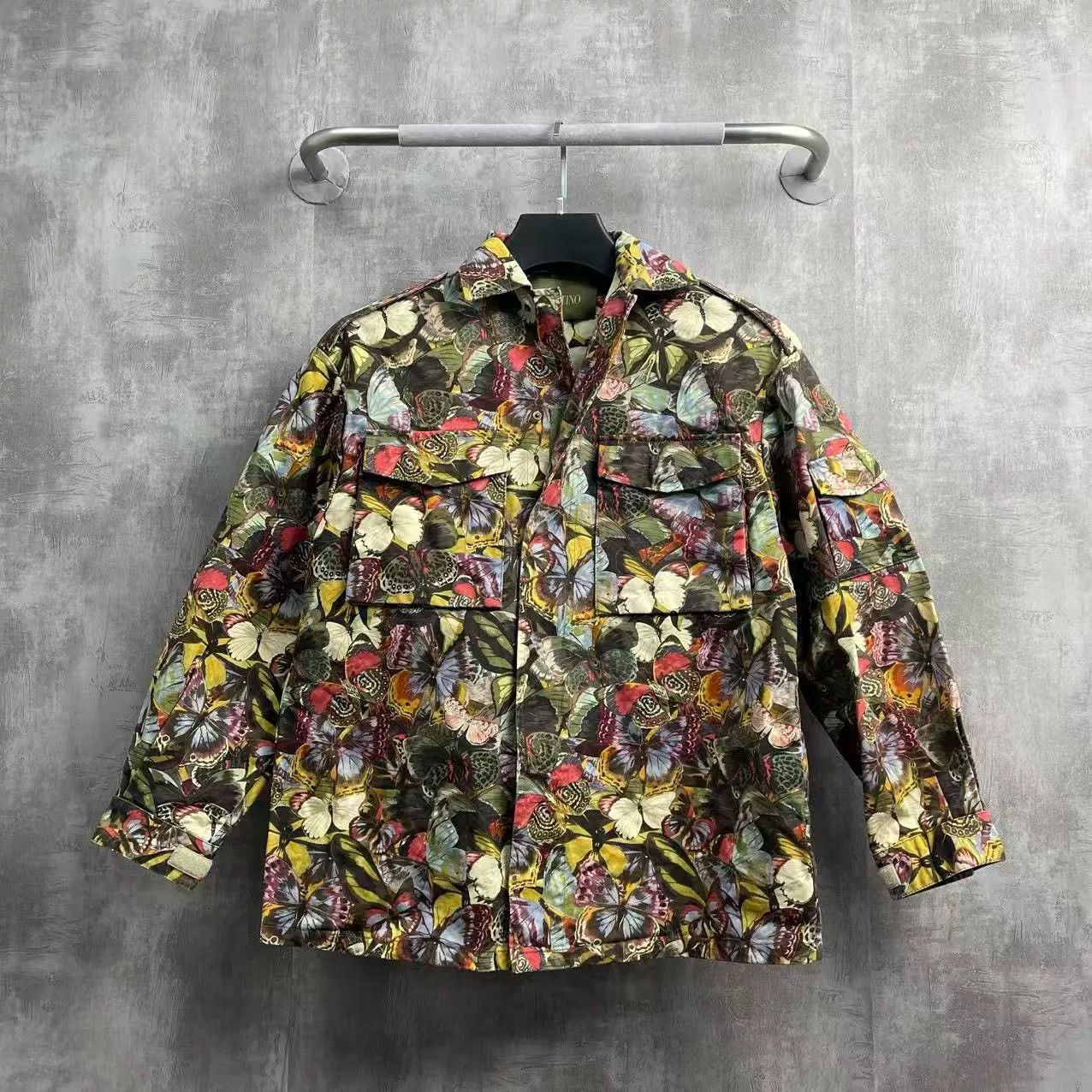 Valentino Valentino Butterfly Floral Cargo Jacket Size S / US 4 / IT 40 - 1 Thumbnail