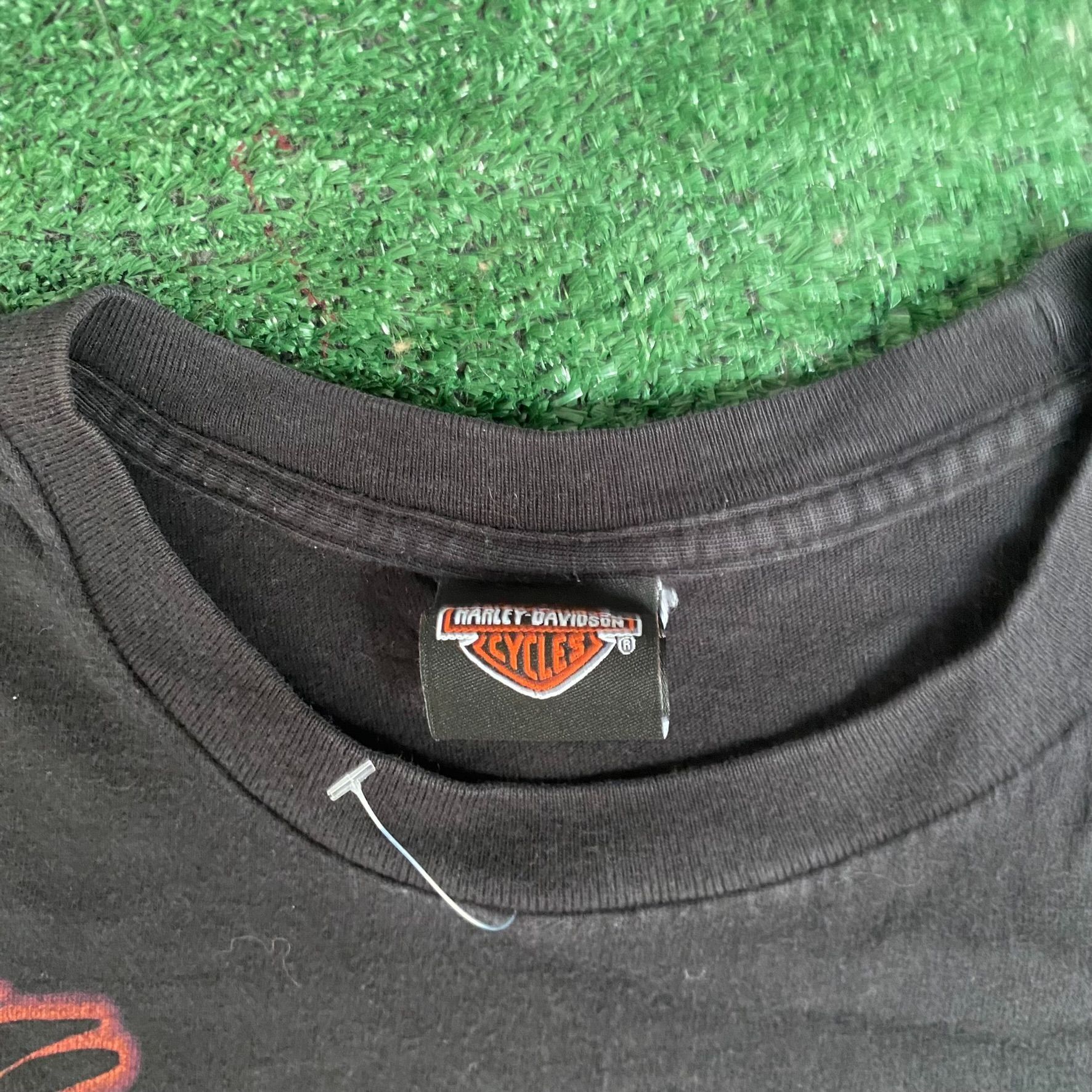 Harley Davidson Vintage Y2K Harley Davidson Shirt Motorcycle Biker Logo Tee Size US XL / EU 56 / 4 - 4 Thumbnail