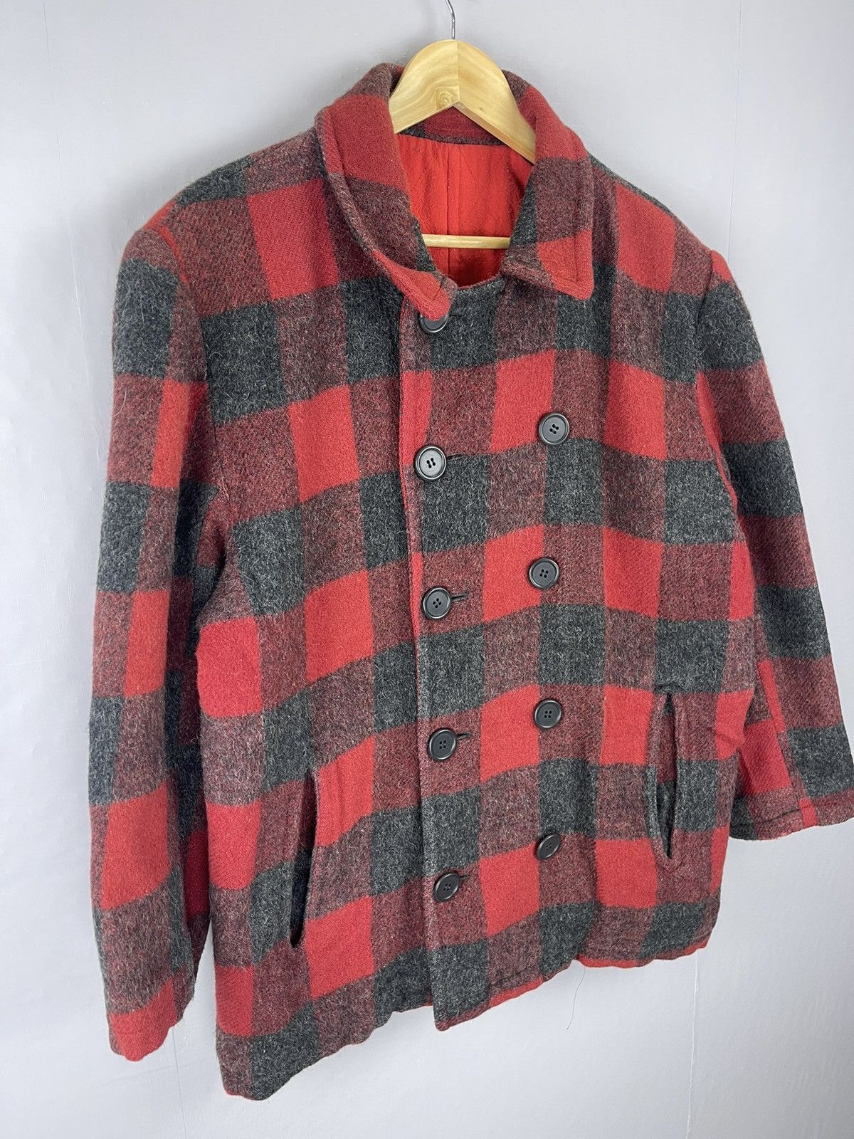 Hysteric Glamour 90s HYSTERIC GLAMOUR BOYS Red Tartan Wool Jacket Size US L / EU 52-54 / 3 - 7 Thumbnail