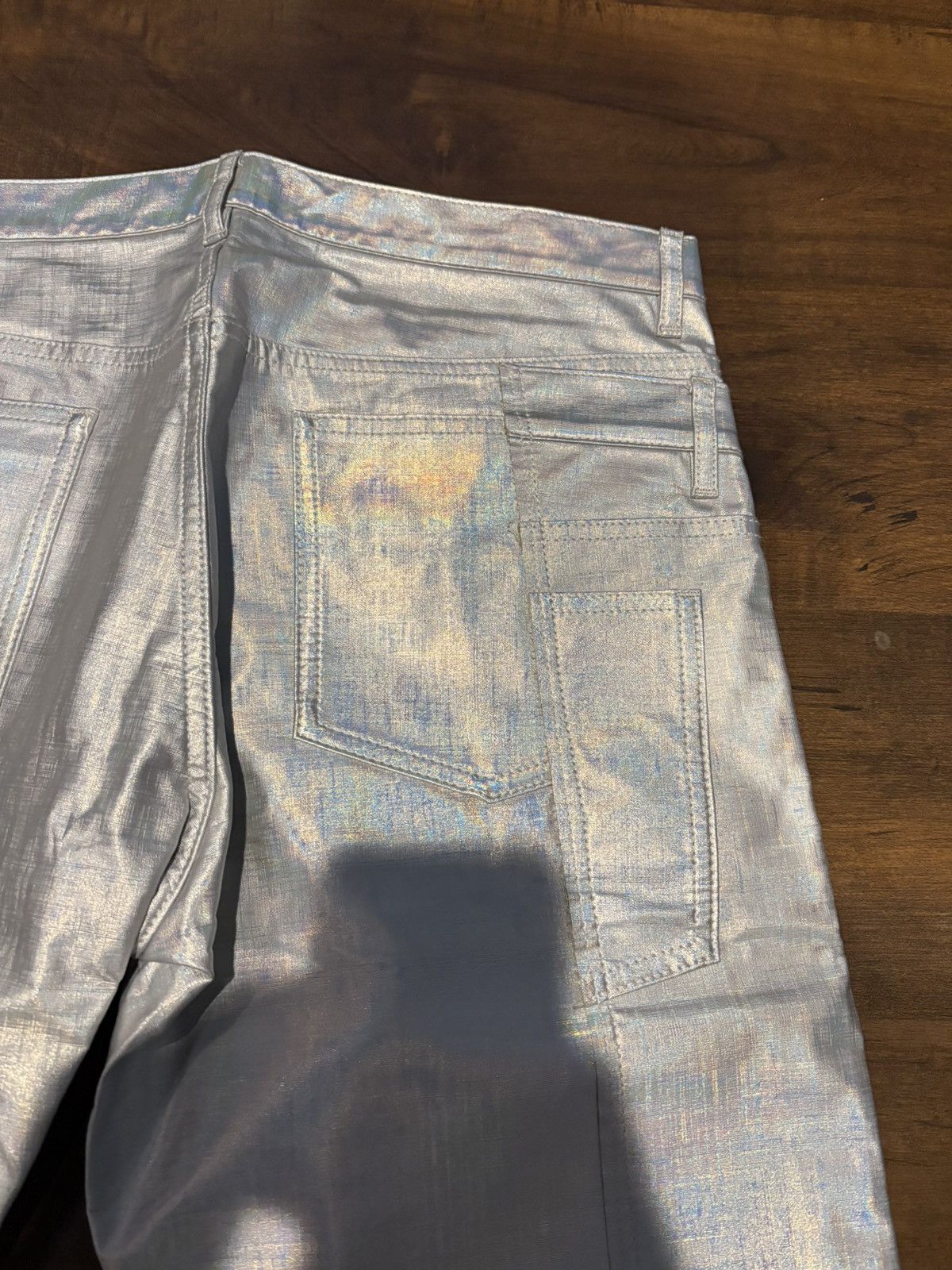 Comme des Garcons Homme Plus Comme Des Garcons Homme Plus Silver Double Waist Pants Size US 34 / EU 50 - 5 Thumbnail