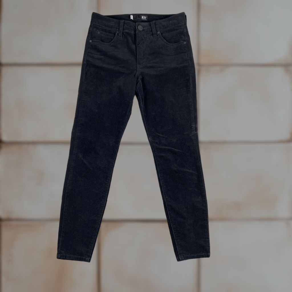 Vintage KUT from the Kloth Womens Jeans 4 Black High Rise Fab Ab Skinny 29x26.5 City Preppy Bohemian Vintage: No Mens Womens Size 27" / US 4 / IT 40 - 1 Thumbnail
