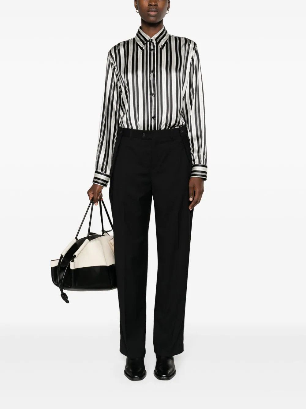 Fendi o1loc1c0824 Shirt in Black/White Size XS / US 0-2 / IT 36-38 - 5 Thumbnail