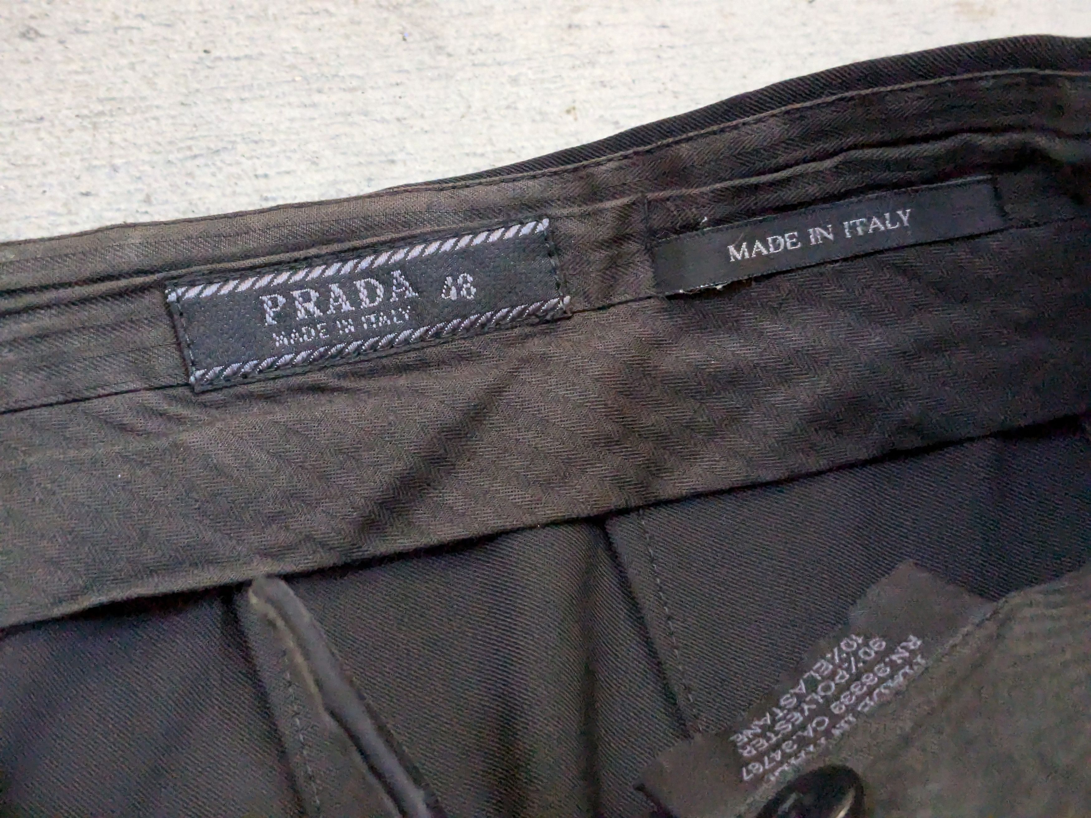 Prada Prada Trousers Dress Pants Black 48 Polyester Elastane Size US 32 / EU 48 - 4 Thumbnail
