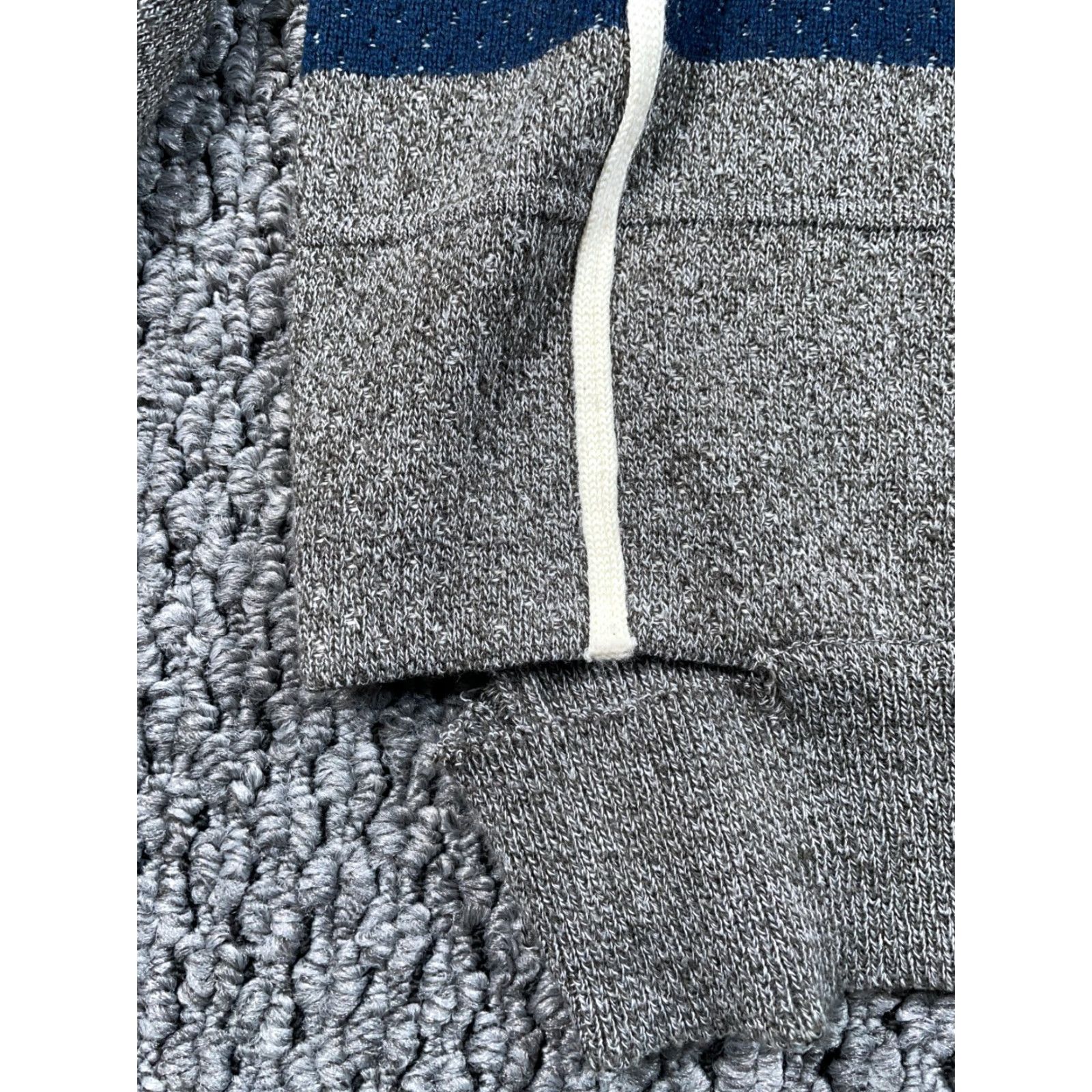 Vintage Montique Distressed Check Pattern Sweater 1/4-Zip Adult XL Gray Acrylic Rayon Knit Mens Size US XL / EU 56 / 4 - 6 Thumbnail