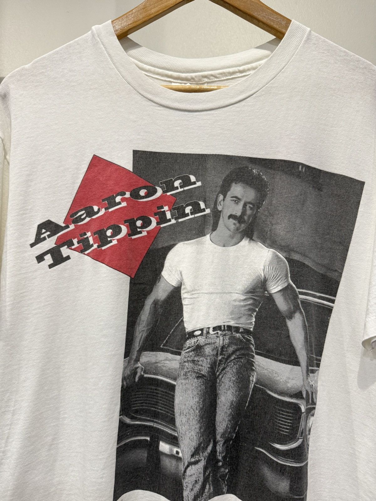 Other Vintage 90s Aaron Tippin T-Shirt Size US L / EU 52-54 / 3 - 6 Thumbnail