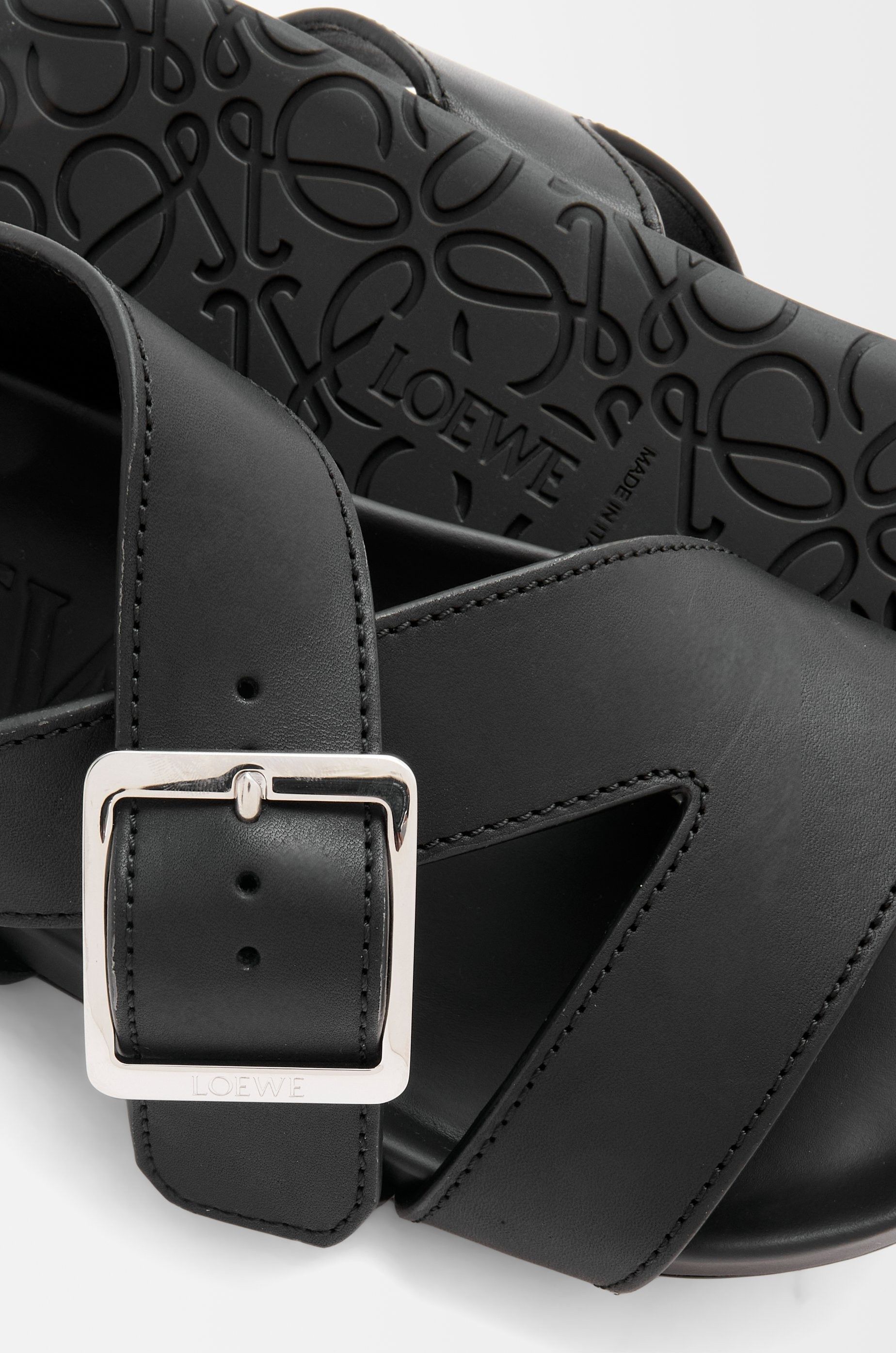 Loewe o1in1g0426 Ease Buckle Sandals in Black Size US 8 / IT 38 - 5 Thumbnail