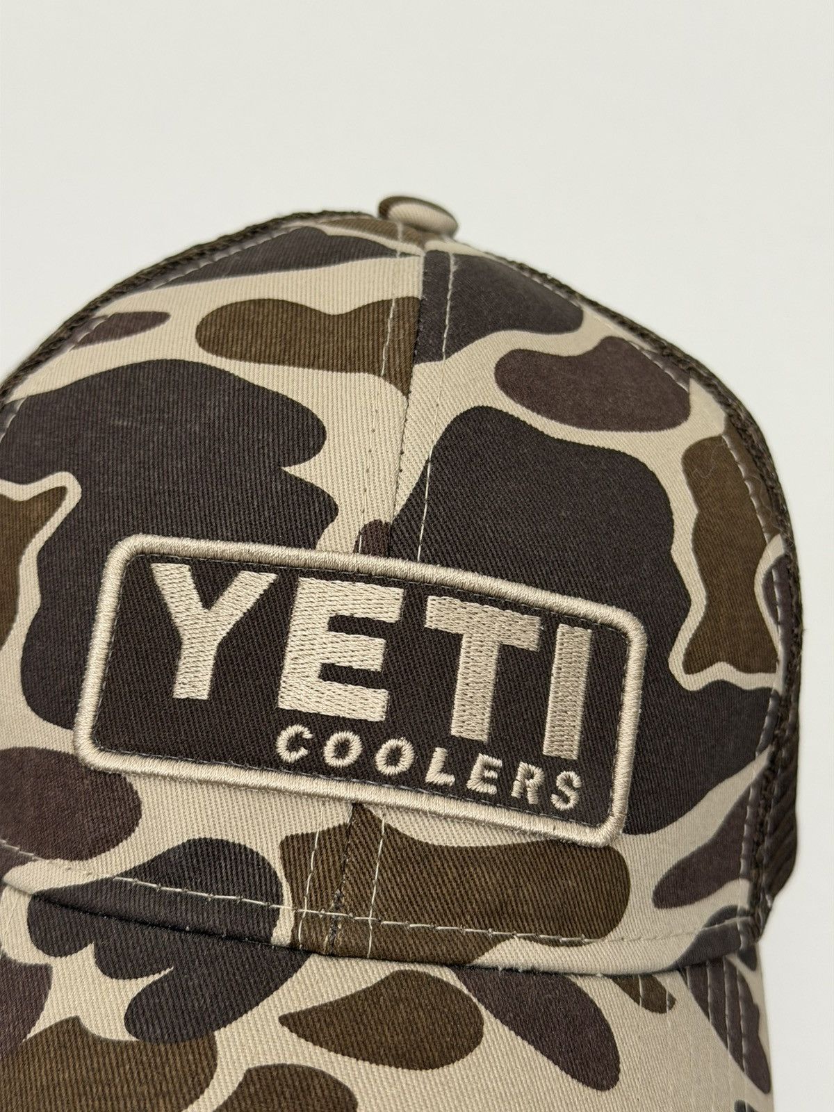 Yeti YETI Coolers Camo Mesh Back Snapback Trucker Hat Brown Size ONE SIZE - 3 Thumbnail