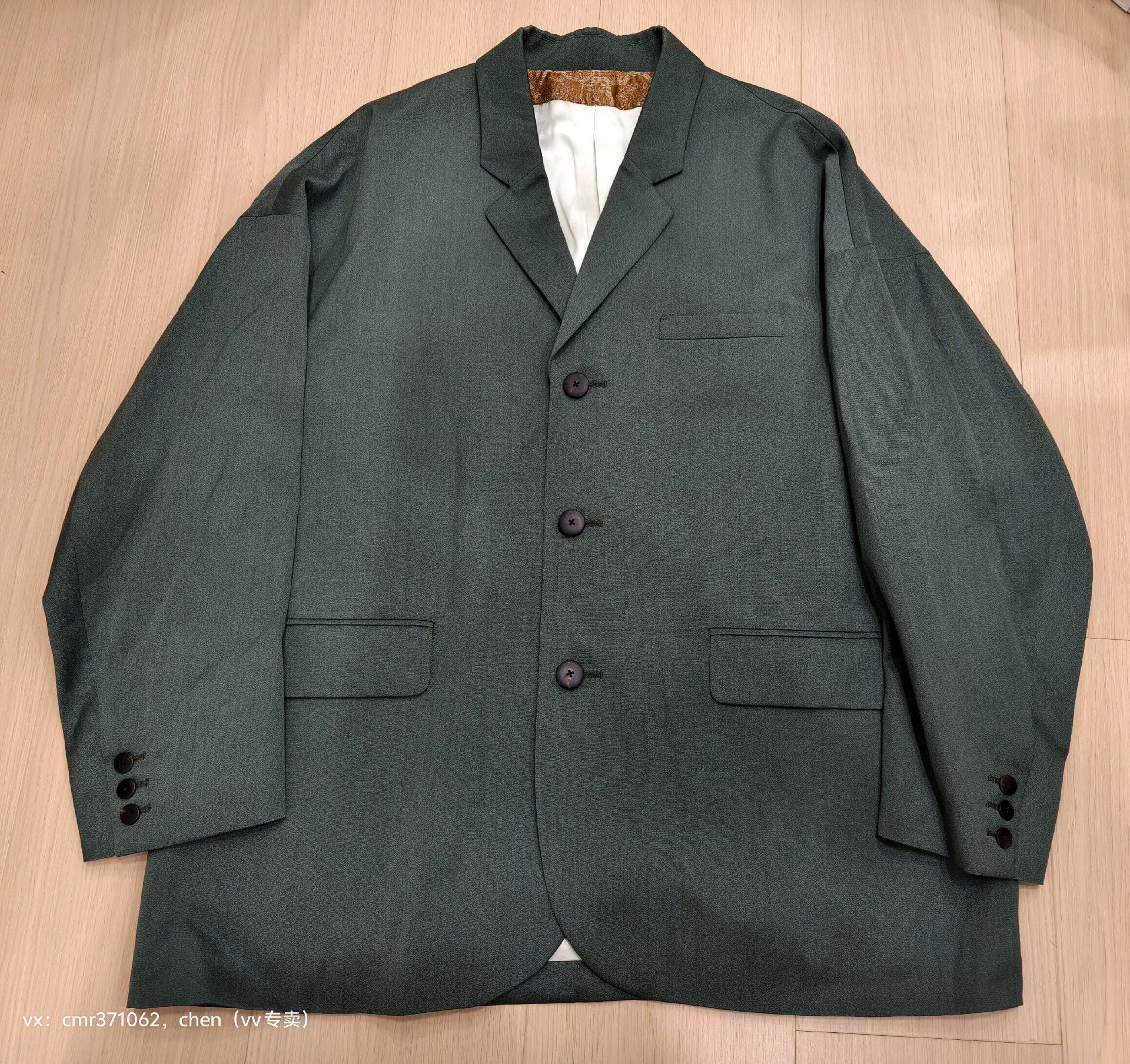 Visvim VISVIM 24AW HAMMONS JKT Green3 Wool Linen Jacket Size US L / EU 52-54 / 3 - 1 Thumbnail