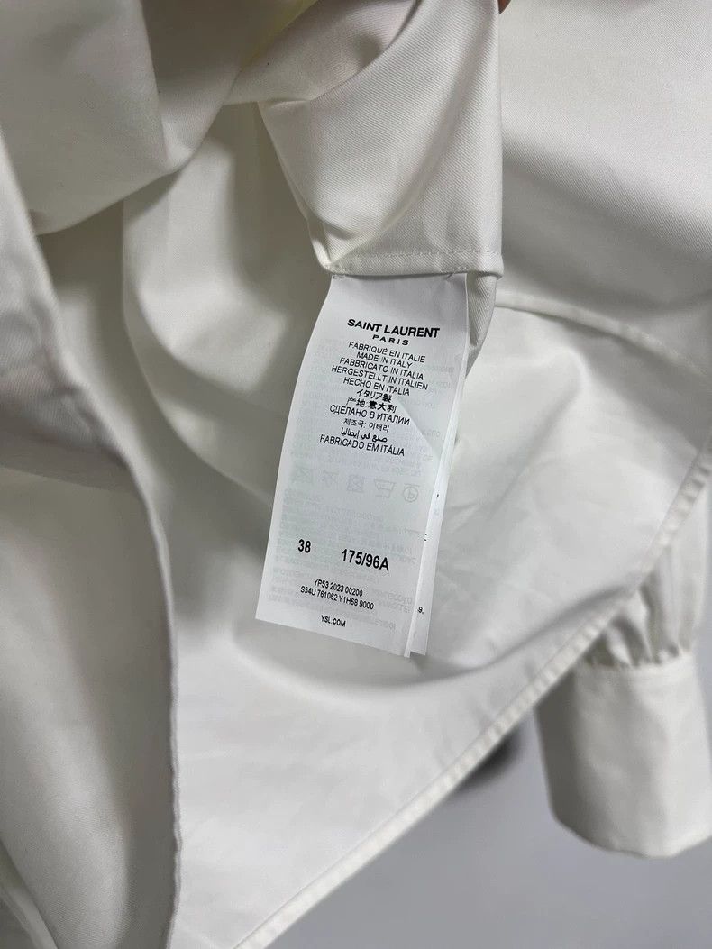 Saint Laurent Paris saint laurent paris size 38 23 FW show white big bow shirt Size S / US 4 / IT 40 - 5 Thumbnail