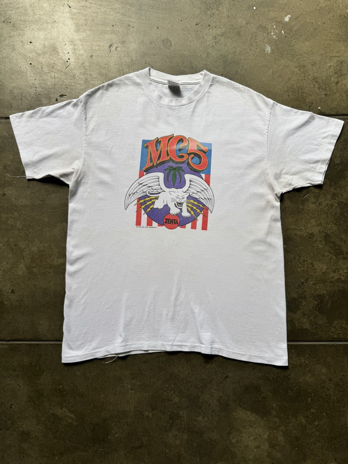 Vintage ‘90s MC5 Zenta Band Tee Shirt Nirvana Sonic Youth Beatles Size US XL / EU 56 / 4 - 1 Thumbnail