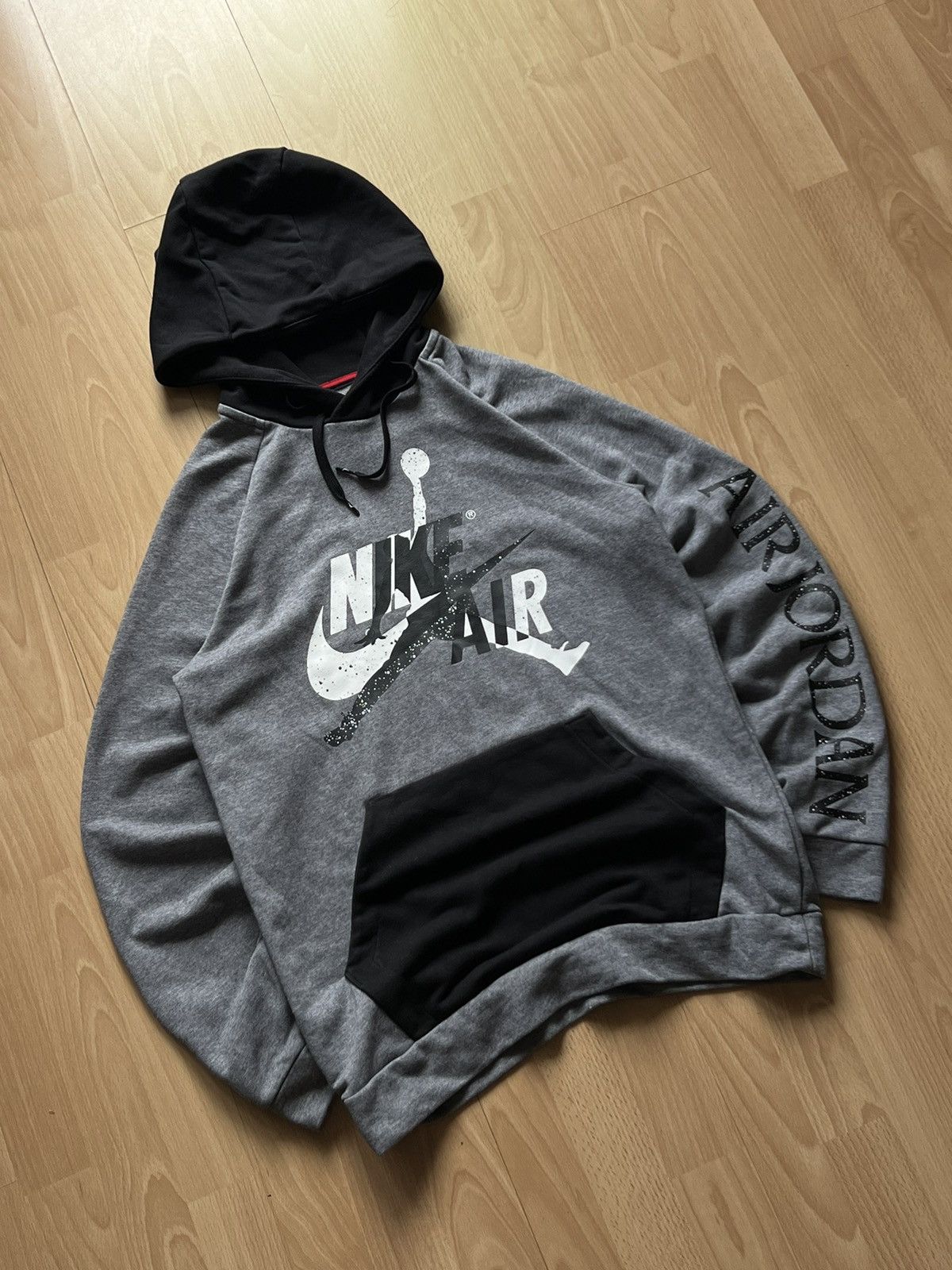 Jordan Brand Grey Jordan Big Logo Hoodie Size US M / EU 48-50 / 2 - 6 Thumbnail