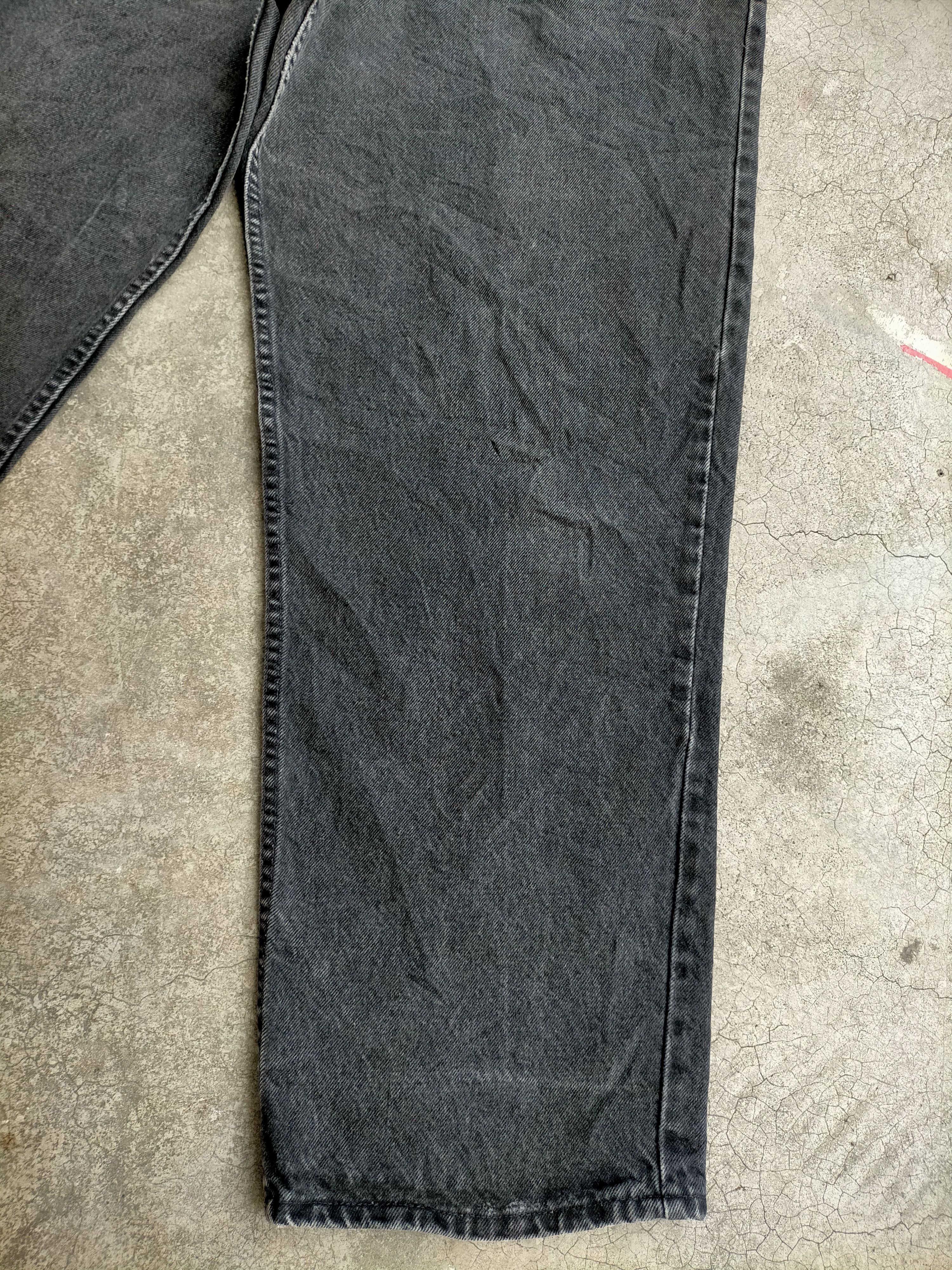 Levi's Vintage 90s Levis Silvertab Loose button Fly Black jeans Size US 37 - 8 Thumbnail
