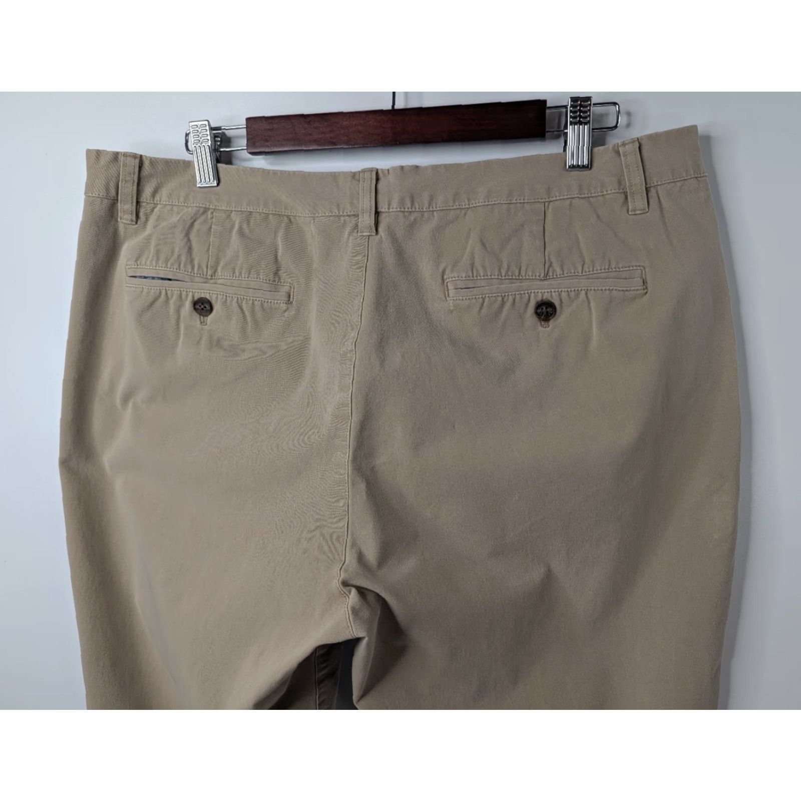 Bonobos Bonobos Pants Slim Fit Beige 38x32 Cotton Chino Men - Regular, Casual, Workwear, City, Preppy, Travel Size US 38 / EU 54 - 5 Thumbnail
