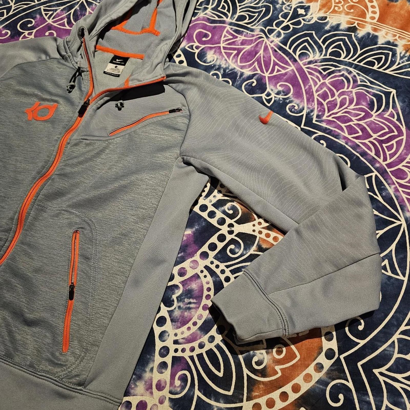 Nike Nike Men's KD Kevin Durant Grey and Orange Jacket Size US S / EU 44-46 / 1 - 5 Thumbnail