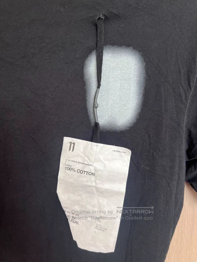 Boris Bidjan Saberi Boris Bidjan Saberi Cotton Middle Finger Printed Short Sle Size US S / EU 44-46 / 1 - 4 Thumbnail
