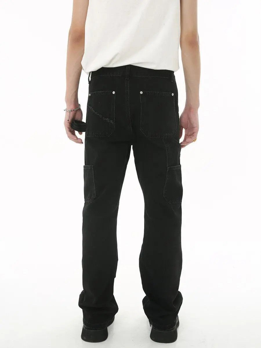 Japanese Brand Retro loose straight leg wide leg jeans Size US 32 / EU 48 - 4 Thumbnail
