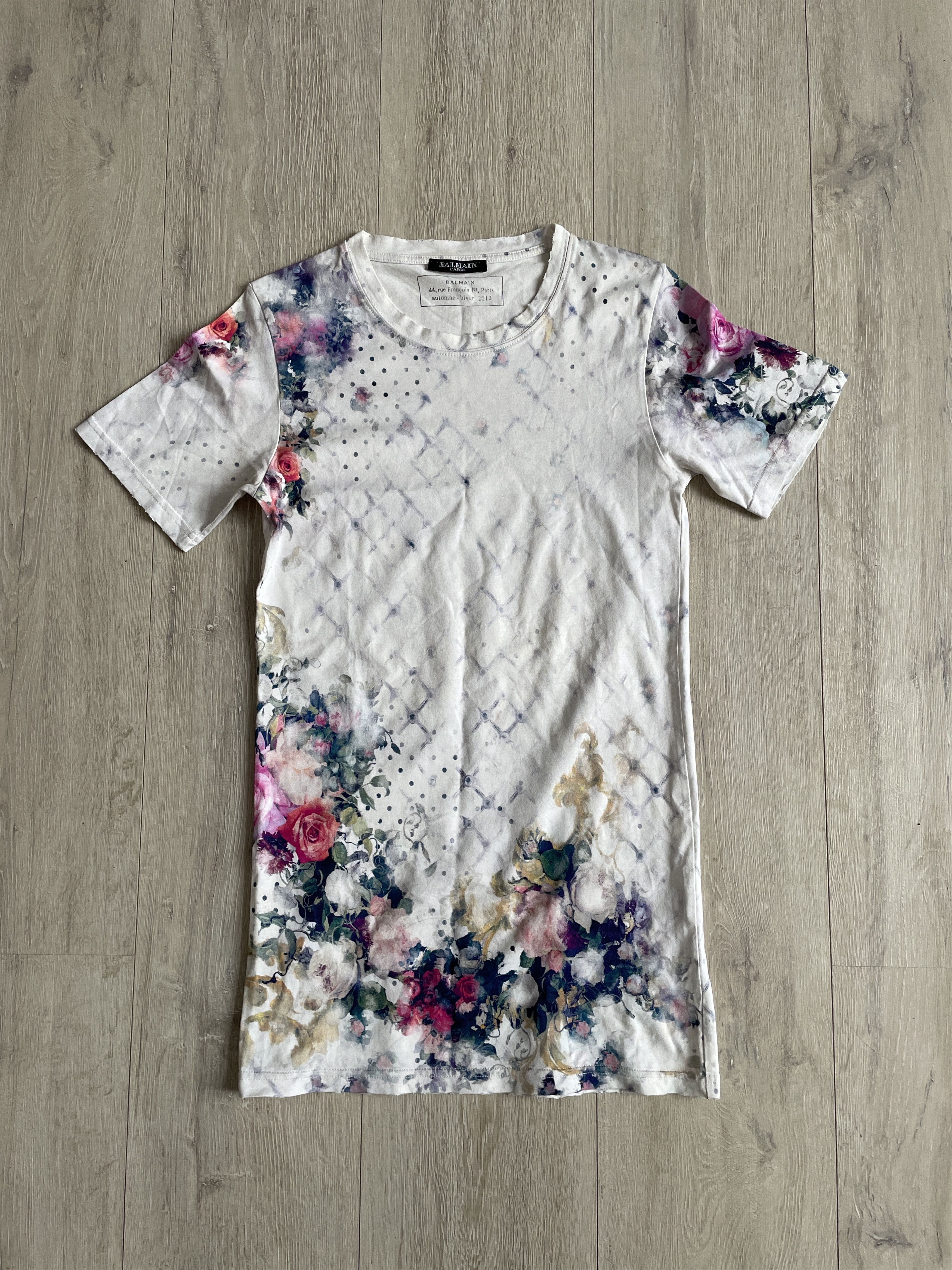 Balmain Balmain AW12 t-shirt by Oliver Rousteing Size US S / EU 44-46 / 1 - 1 Thumbnail