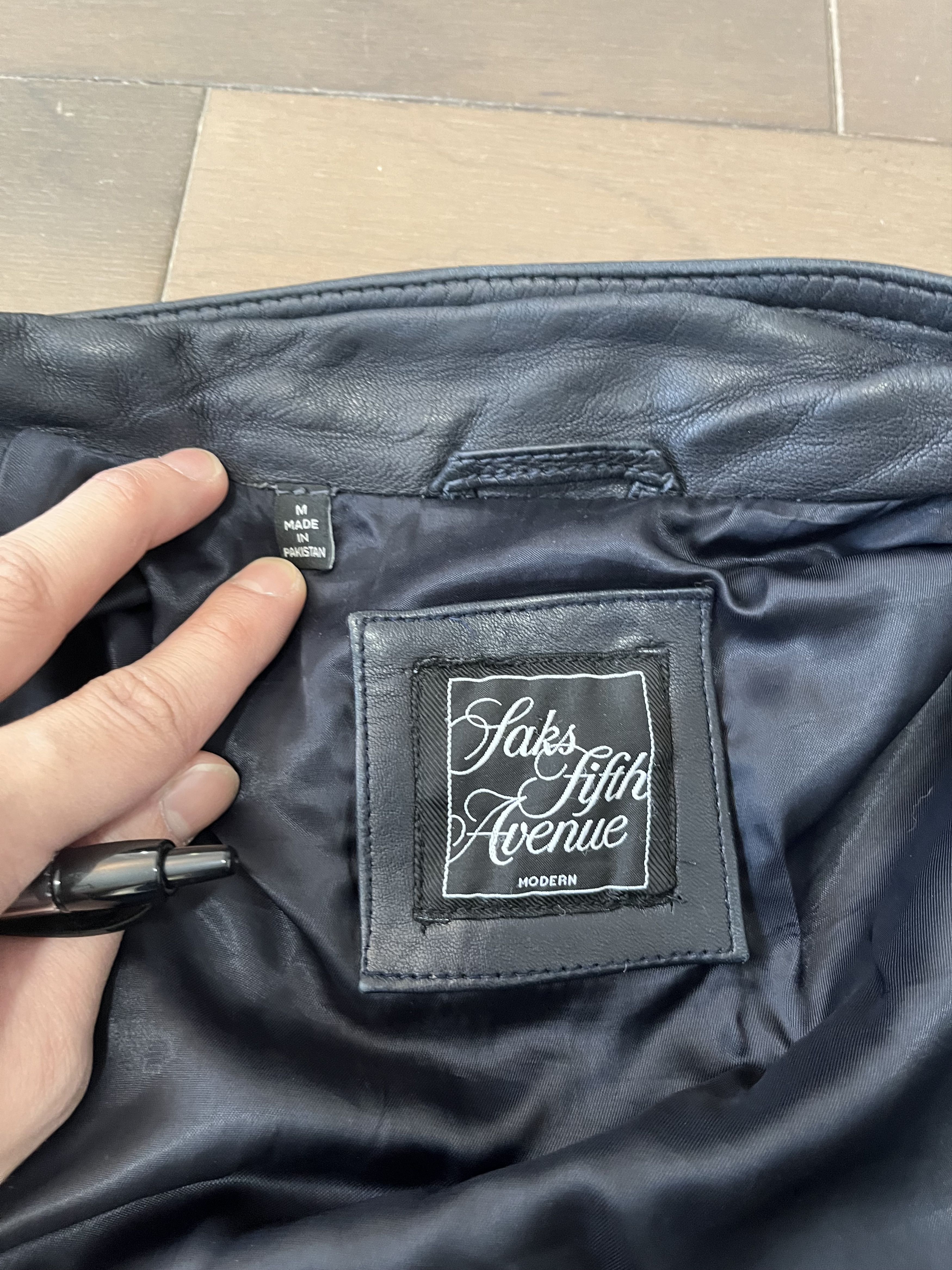 Saks Fifth Avenue Belstaff Type Beat Leather Hunting Jacket Size US M / EU 48-50 / 2 - 3 Thumbnail