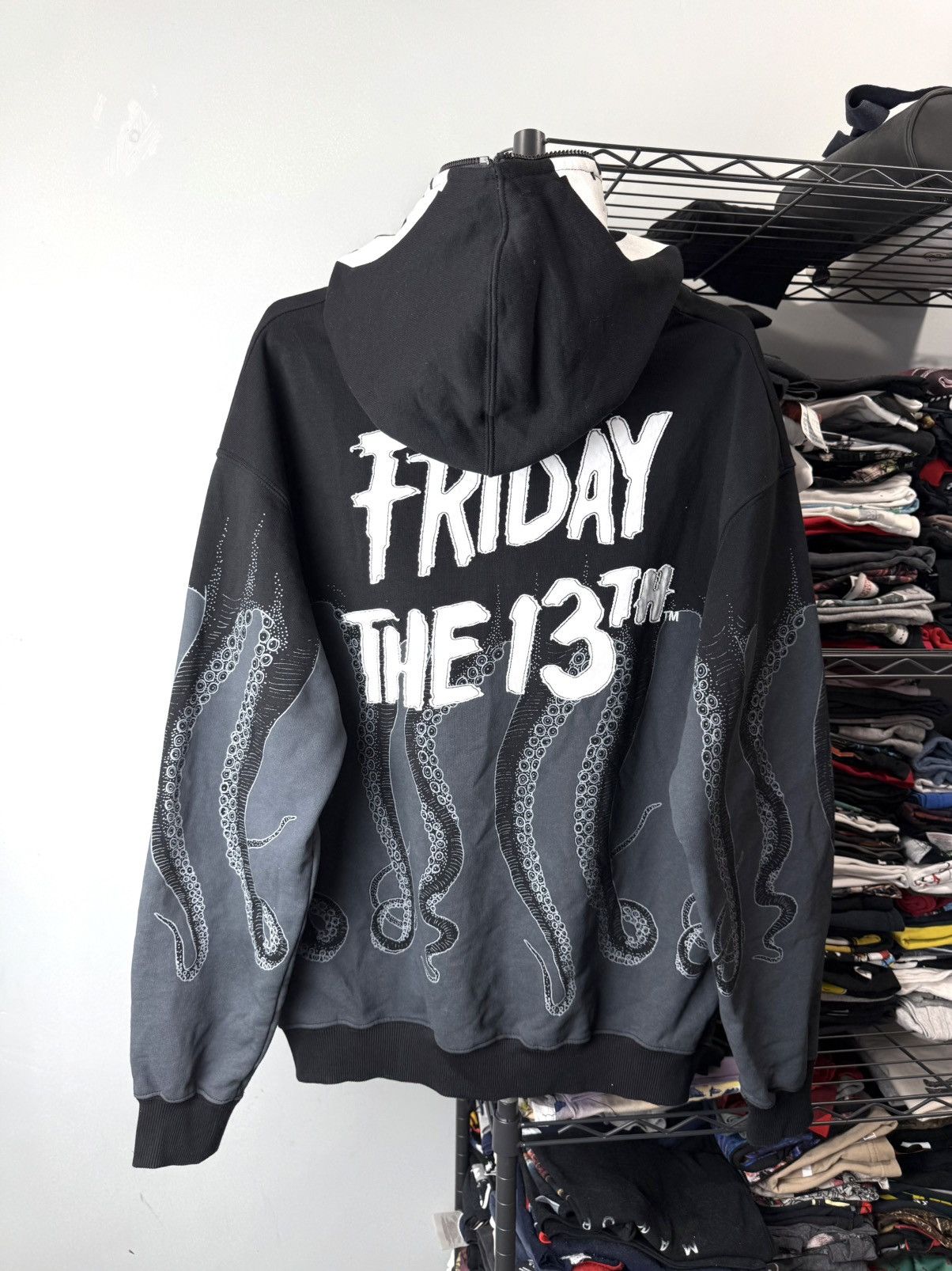 Octopus Crazy Octopus Friday The 13th Full Zip Printed Hoodie Horror Size US M / EU 48-50 / 2 - 2 Thumbnail