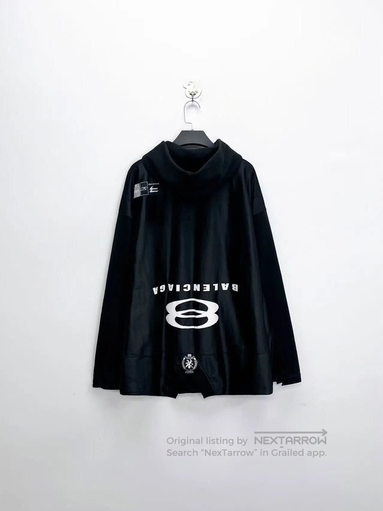 Balenciaga balenciaga black embroidery logo hoodie. Size US M / EU 48-50 / 2 - 2 Thumbnail