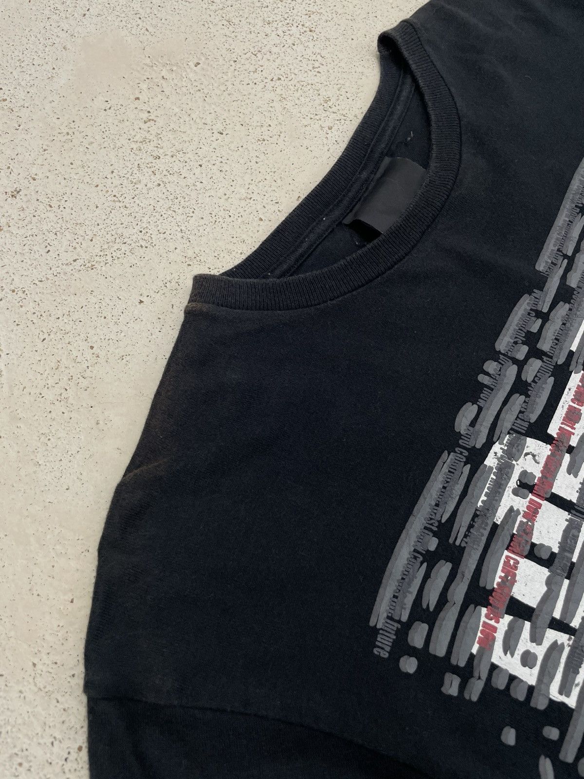 Japanese Brand Vintage 90’s Black Label Faded Wording Life Message Size US L / EU 52-54 / 3 - 9 Thumbnail