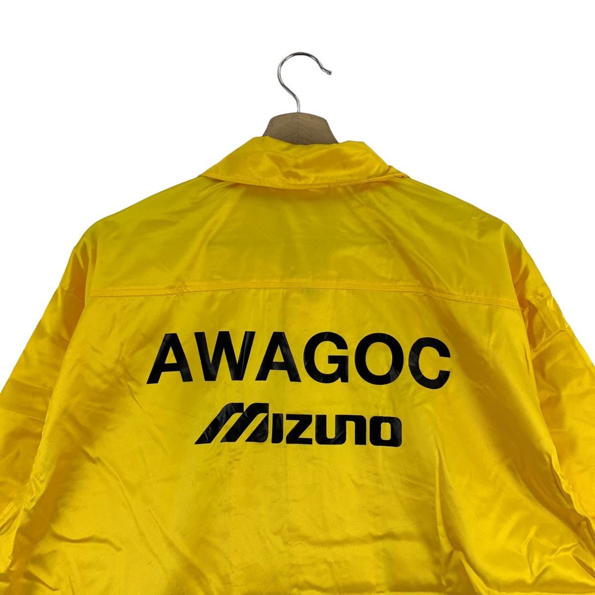 Japanese Brand AWAGOC MIZUNO Japanese Brand Print Yellow Windbreaker Coach Size US L / EU 52-54 / 3 - 2 Thumbnail