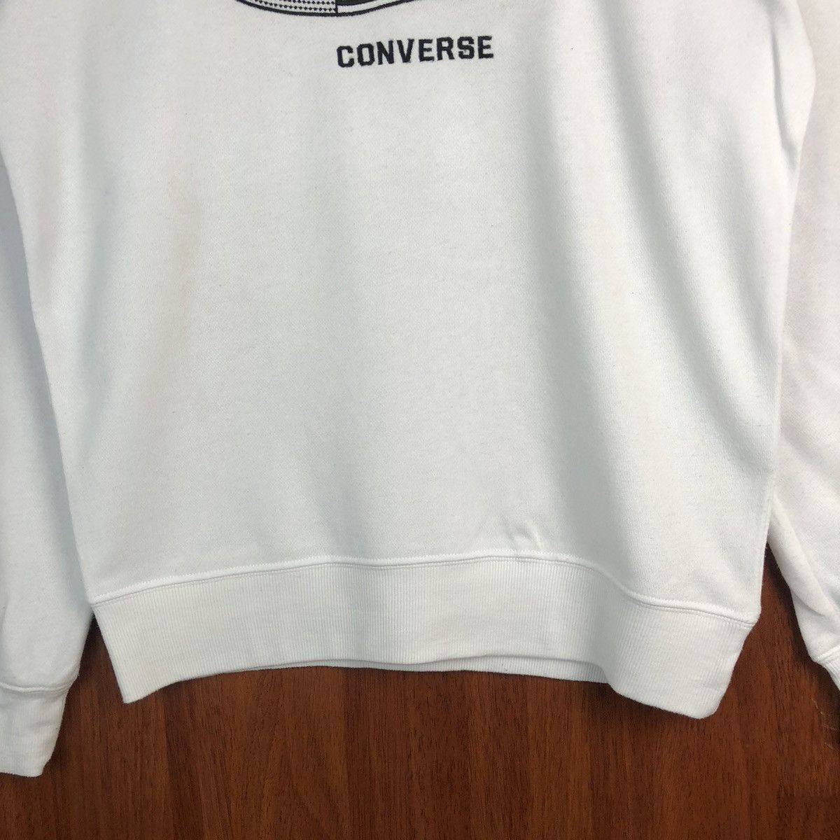 Converse × Vintage Converse vintage with red shoes White Sweatshirt #7559 Size US M / EU 48-50 / 2 - 6 Thumbnail