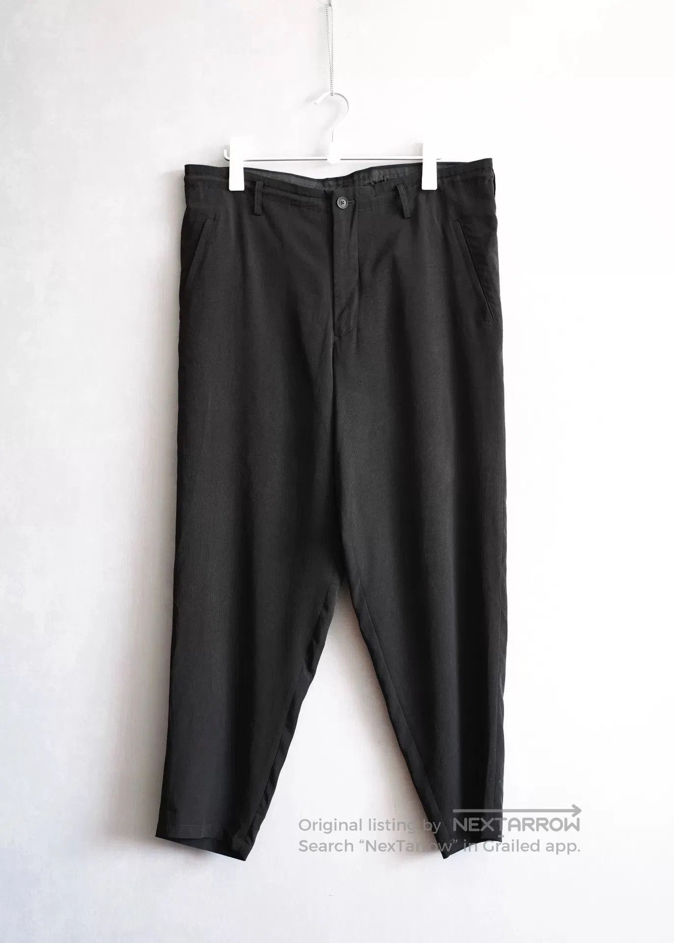 Yohji Yamamoto Yohji Yamamoto 24SS Black Straight Pants. Size 28" / US 6 / IT 42 - 1 Thumbnail