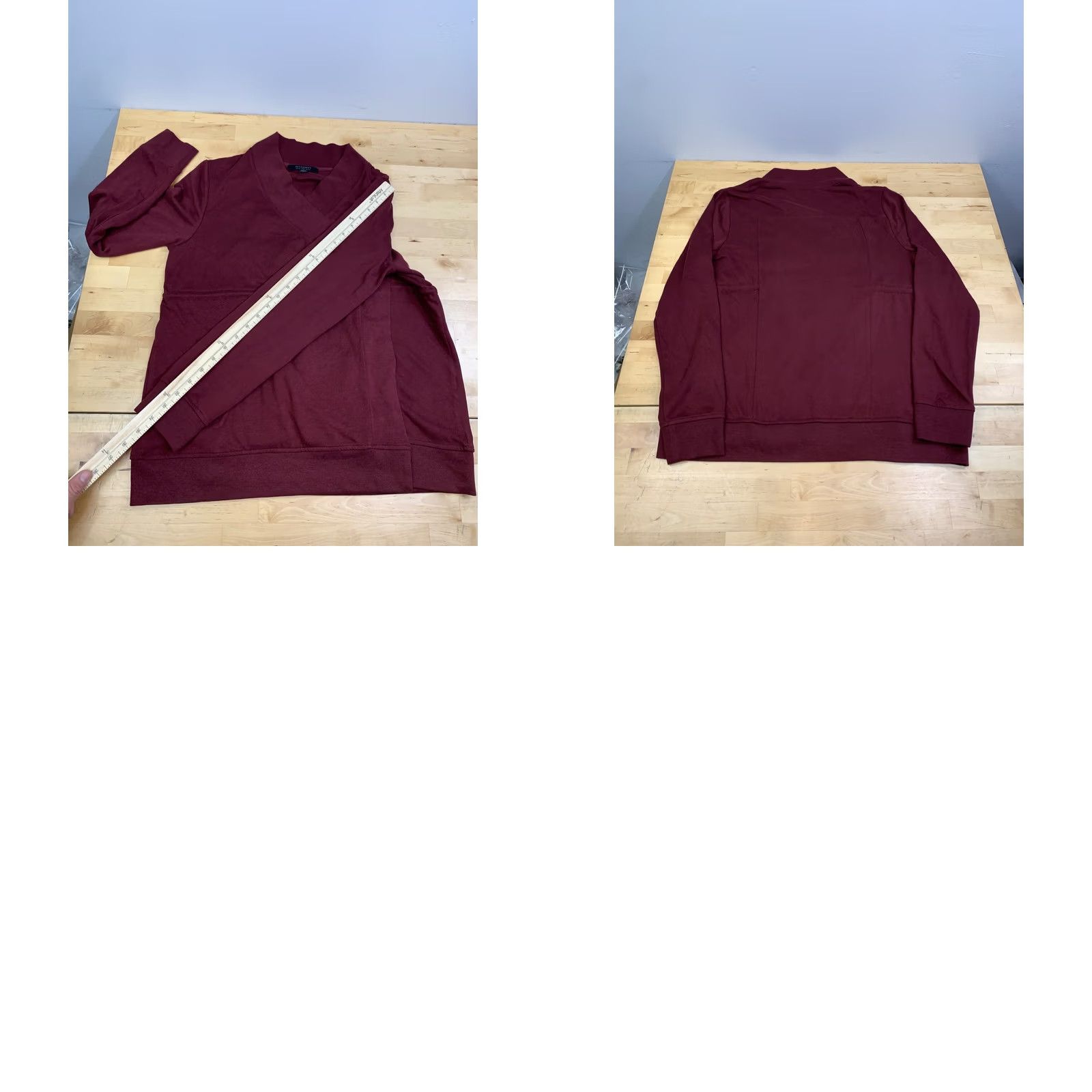 Allsaints VINTAGE AllSaints Gina Drape Jacket Women US 6 UK 10 EU 28 Red Casual 12921 Size M / US 6-8 / IT 42-44 - 8 Thumbnail