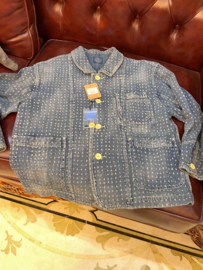 African Textile Blue Dye Jacket