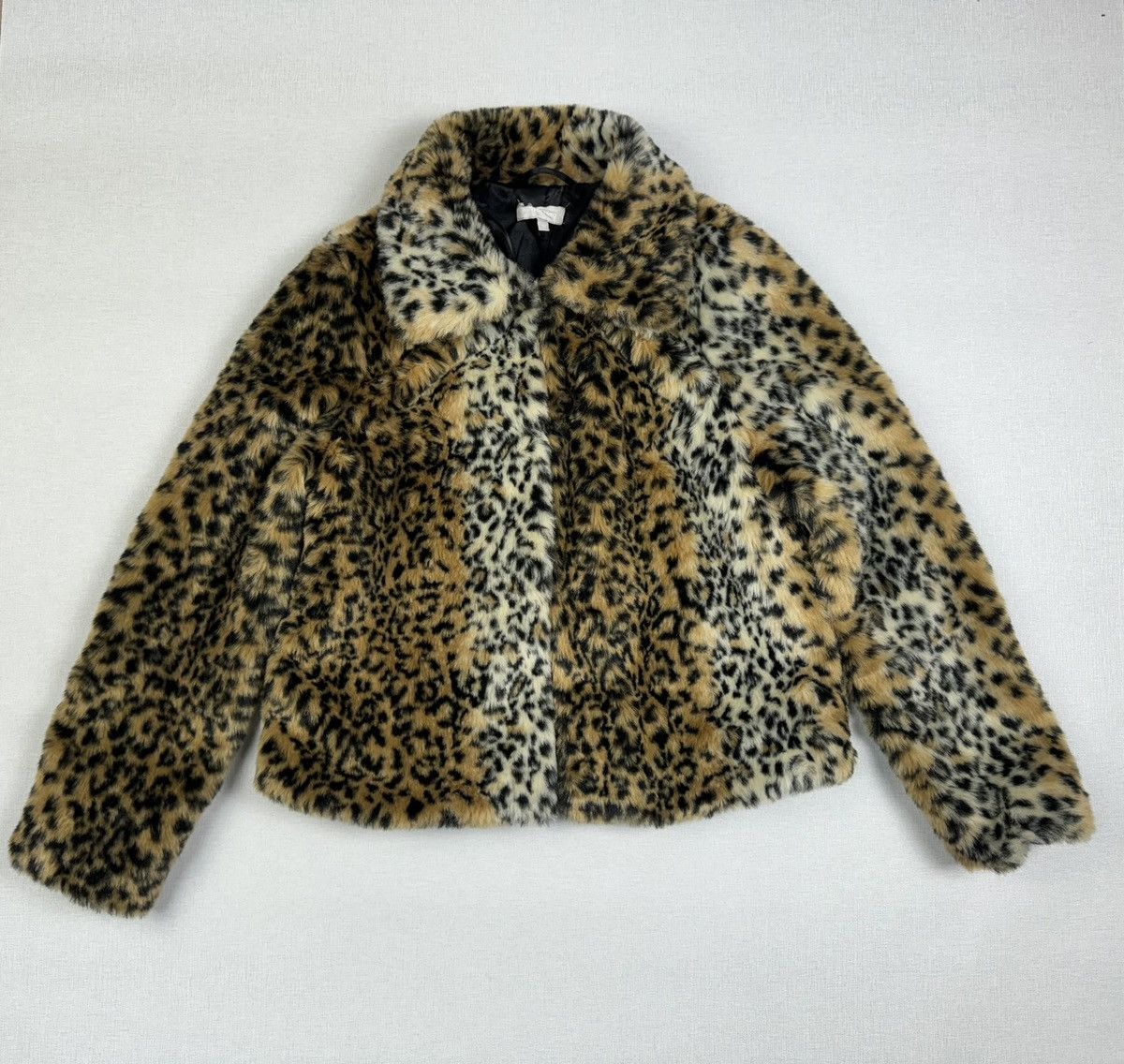 Japanese Brand × Vintage Redherring Leopard Faux Fur cropped coat Y2K size 10 Size L / US 10 / IT 46 - 1 Thumbnail