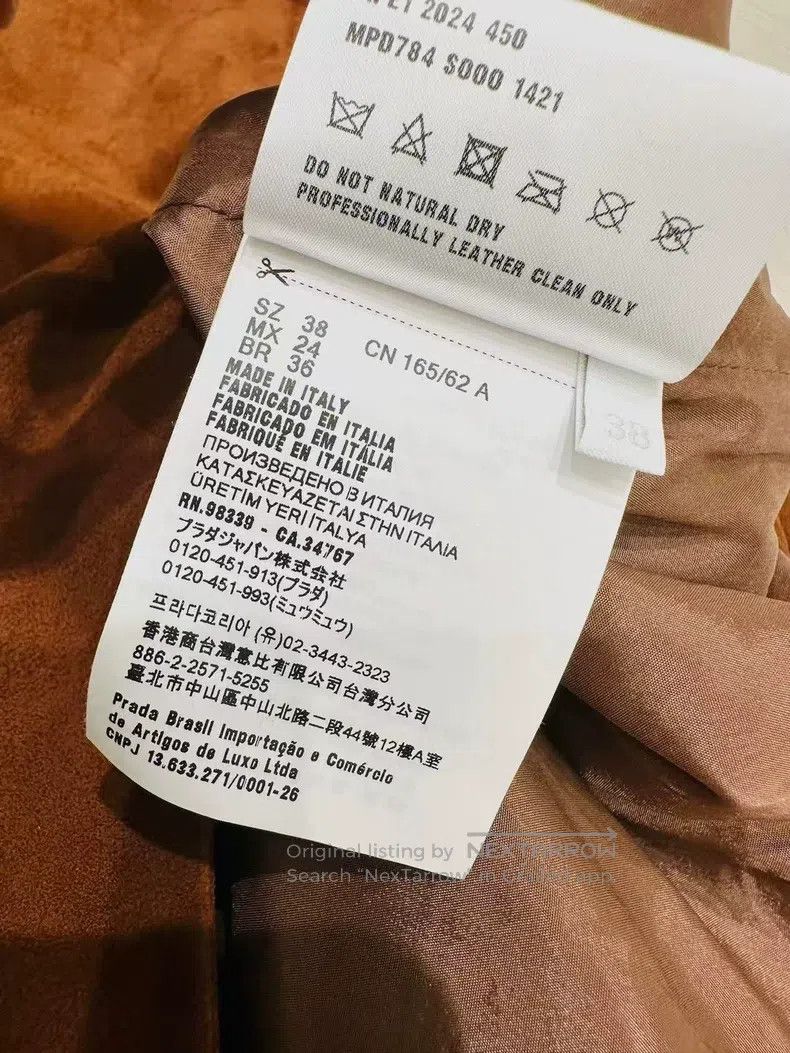 Miu Miu Miu Miu 38 Micro-standard skirt of Maillard deerskin Size 37" - 5 Thumbnail