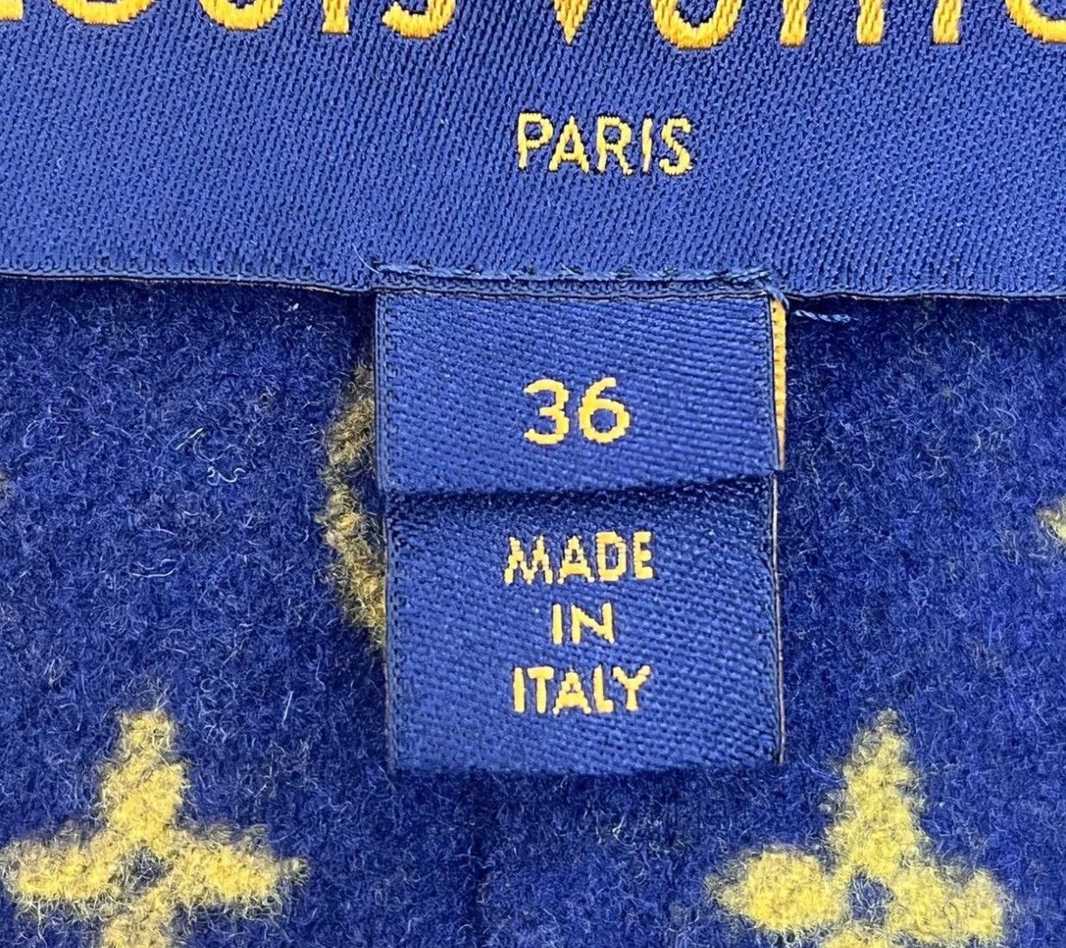 Louis Vuitton Louis Vuitton Blue leather label wool hooded coat Size US S / EU 44-46 / 1 - 8 Thumbnail