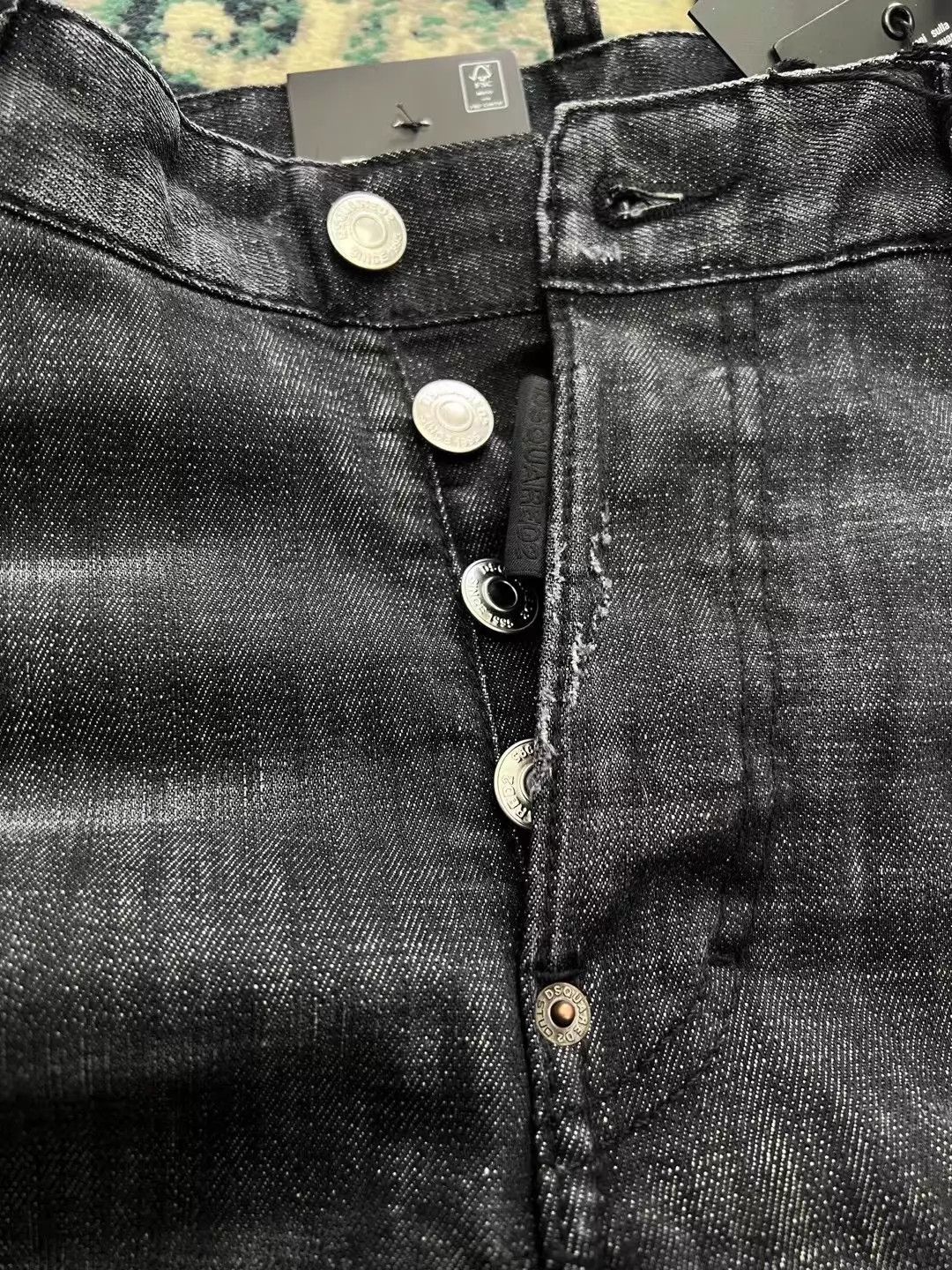 Dsquared2 Dsquared2 TIDY BIKER SS Black Gray Washed 9-Length Paneled Size US 30 / EU 46 - 3 Thumbnail