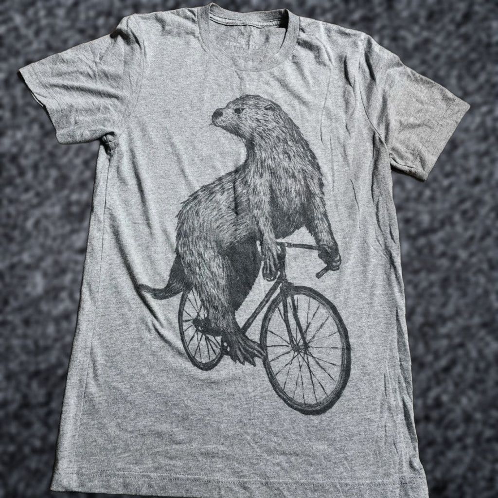 Doublet Dark Cycle Clothing Mens S T Shirt Otter Bicycle Funny Double Sided Size US S / EU 44-46 / 1 - 1 Thumbnail