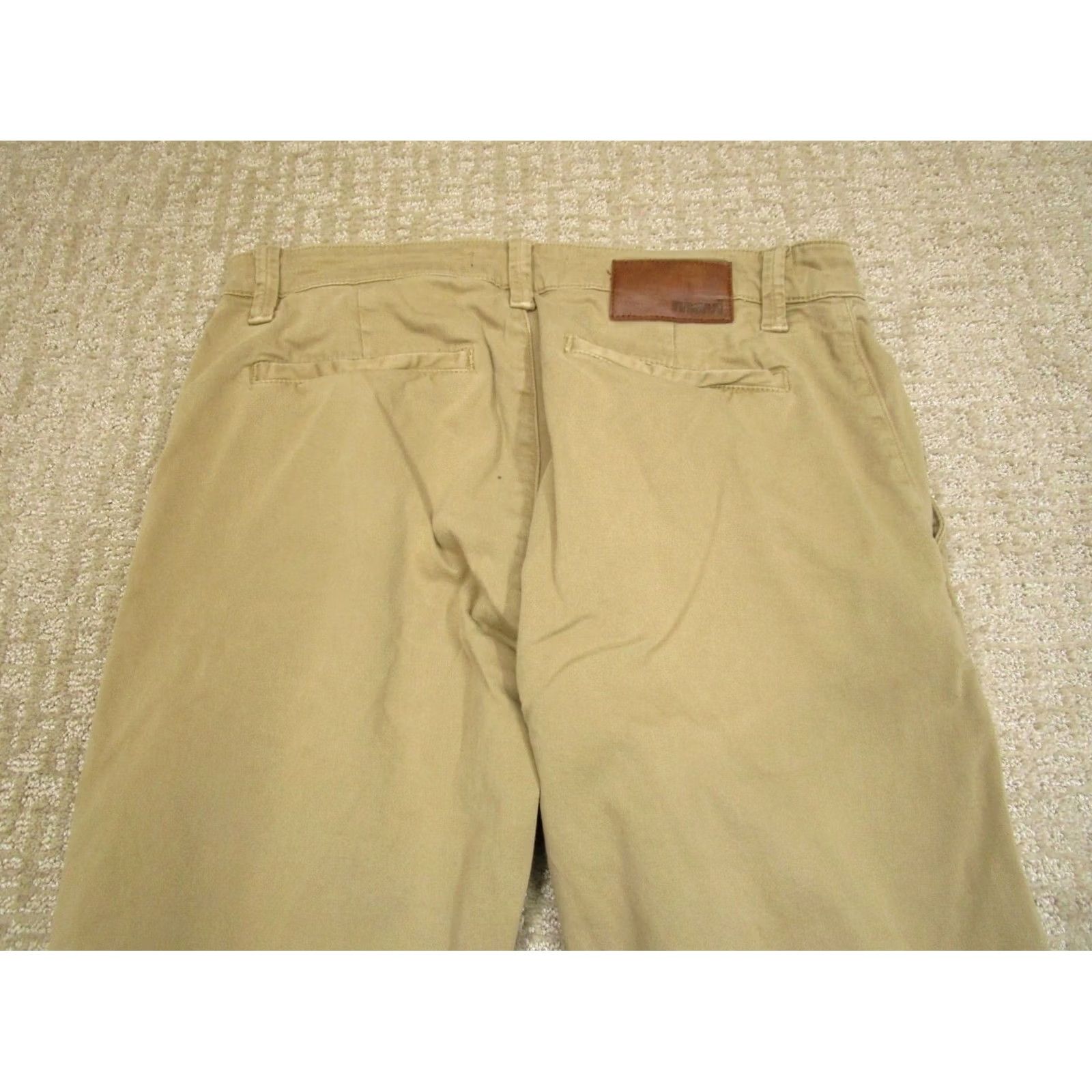 Vintage Mavi Jeans Men Jeans 32x32 Slim Straight Light Wash Brown Tan Logo Preppy Slim Fit 5-Pocket Denim Pants Mens Size US 32 / EU 48 - 4 Thumbnail