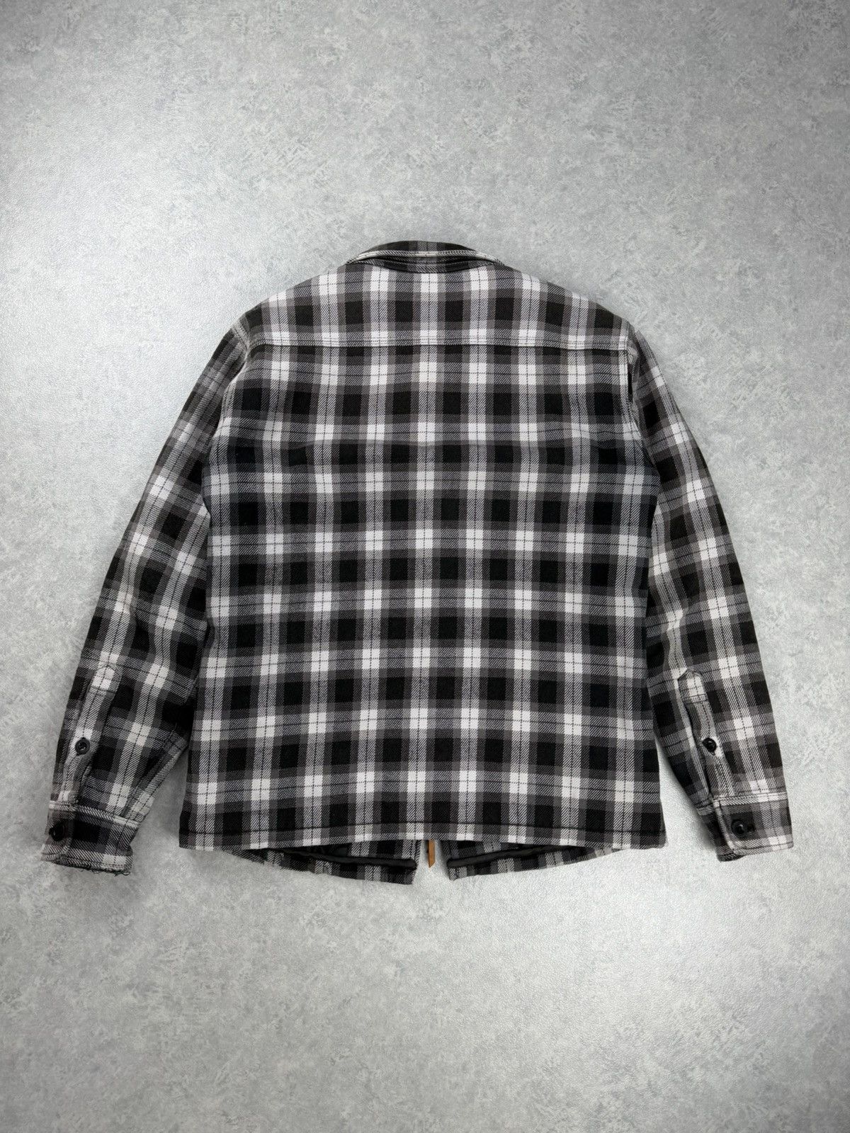 Iron Heart Iron Heart Heavy Flannel Zip Jacket Black Grey Check Size M Size US M / EU 48-50 / 2 - 13 Thumbnail