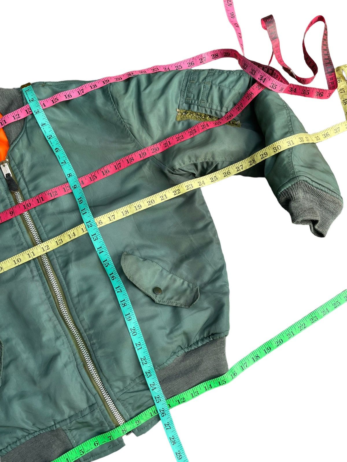 Alpha Industries Vintage 1975 Alpha MA-10 USAF Bomber Jacket Size US L / EU 52-54 / 3 - 18 Thumbnail