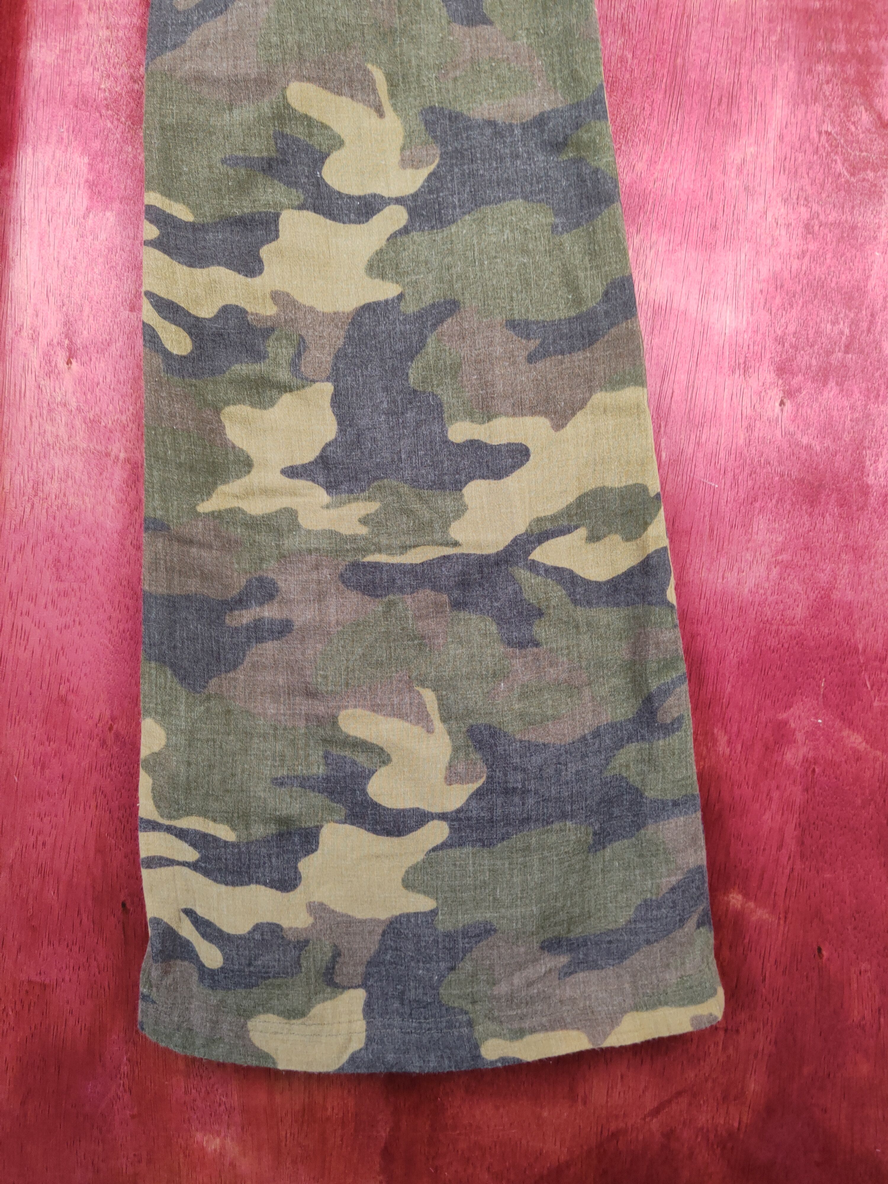 Japanese Brand DL Masculo bootcut Camo utility Tactical Cargo Pants #S1498 Size 26" / US 2 / IT 38 - 12 Thumbnail