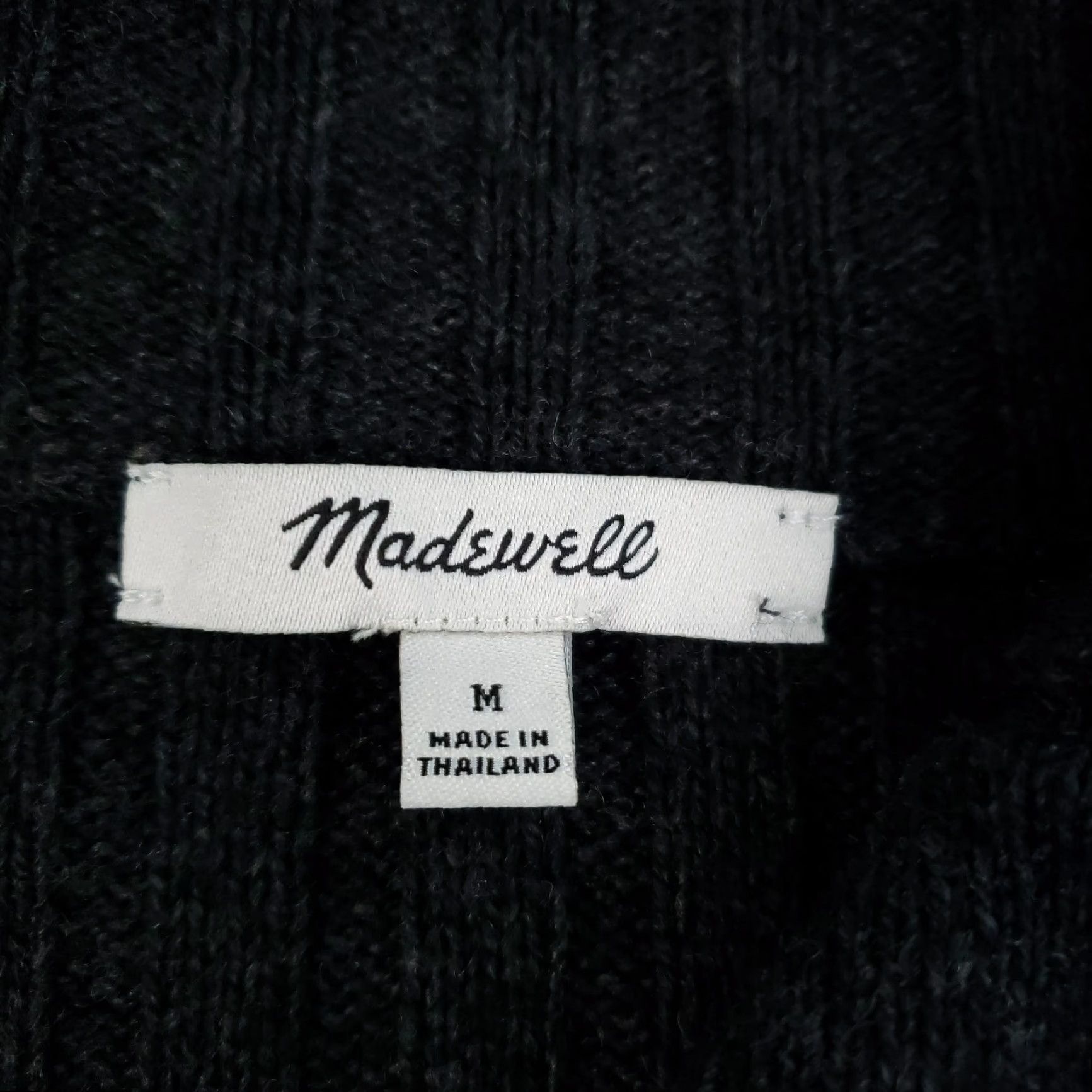 Madewell Madewell Sweater Womens Medium Gray Button Front Knit Casual Long Sleeve Ribbed Size M / US 6-8 / IT 42-44 - 5 Thumbnail